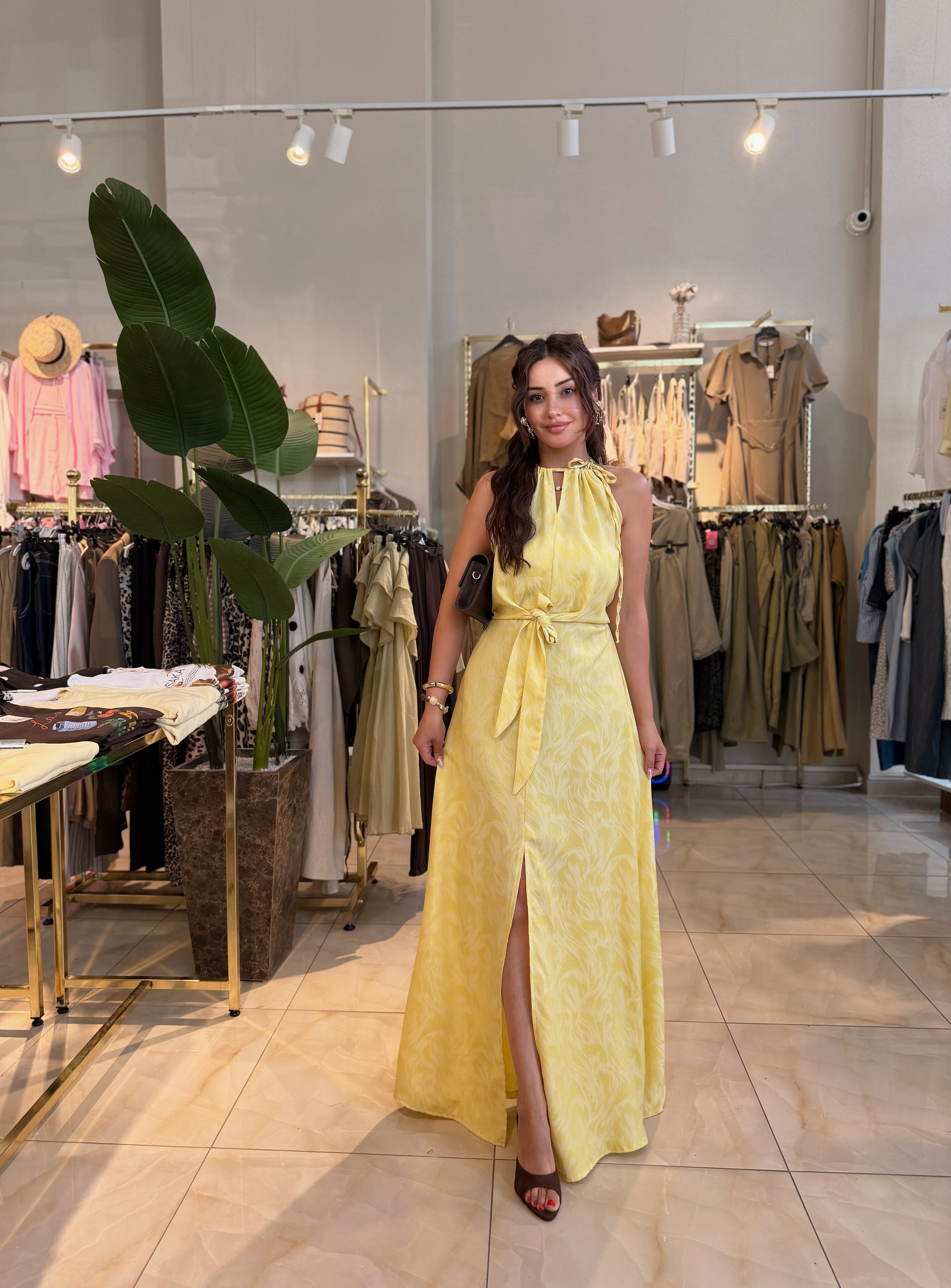 LEMON GLOW ELBİSE