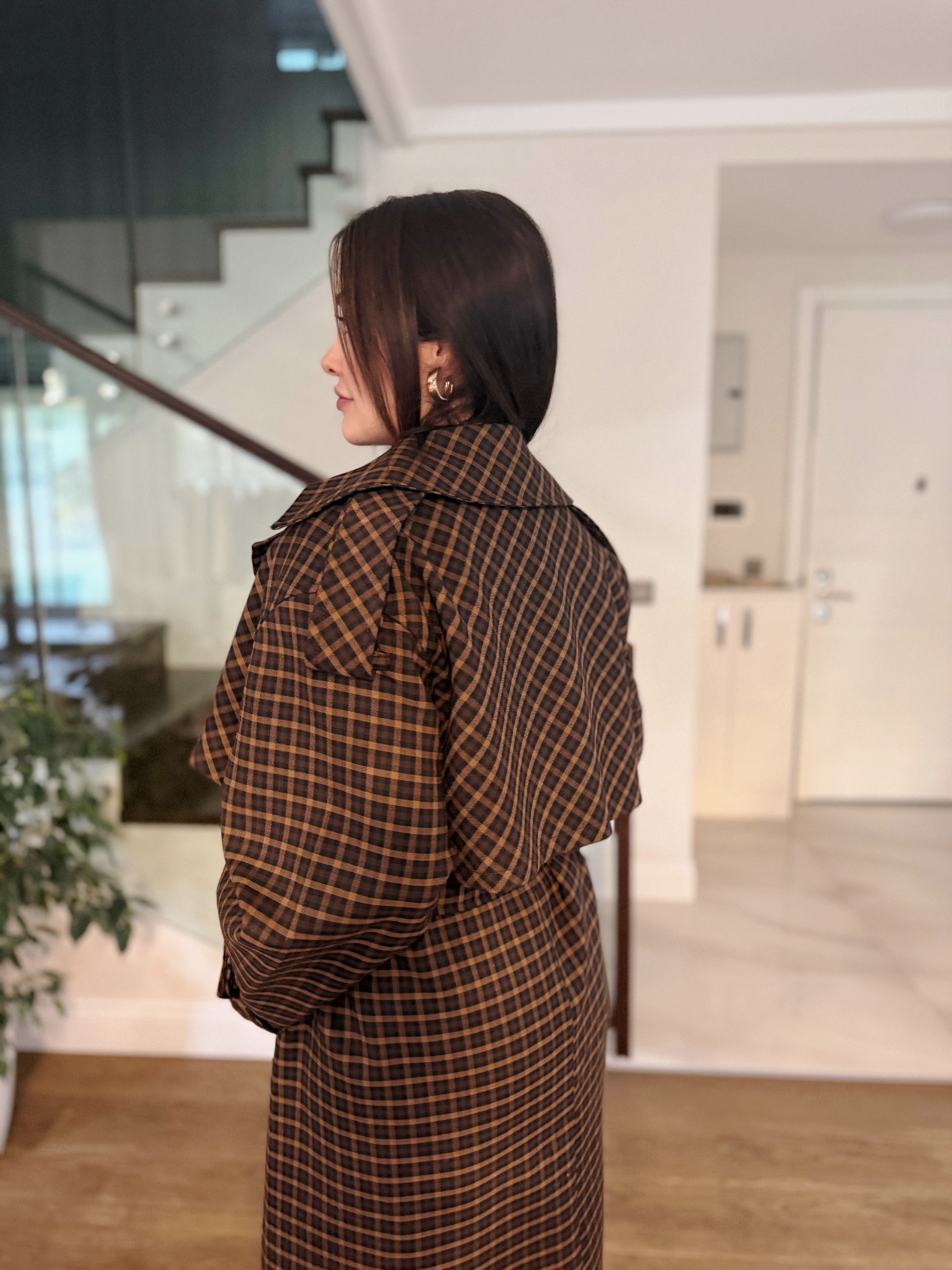 OVERSİZE EKOSE PREMIUM TRENÇKOT