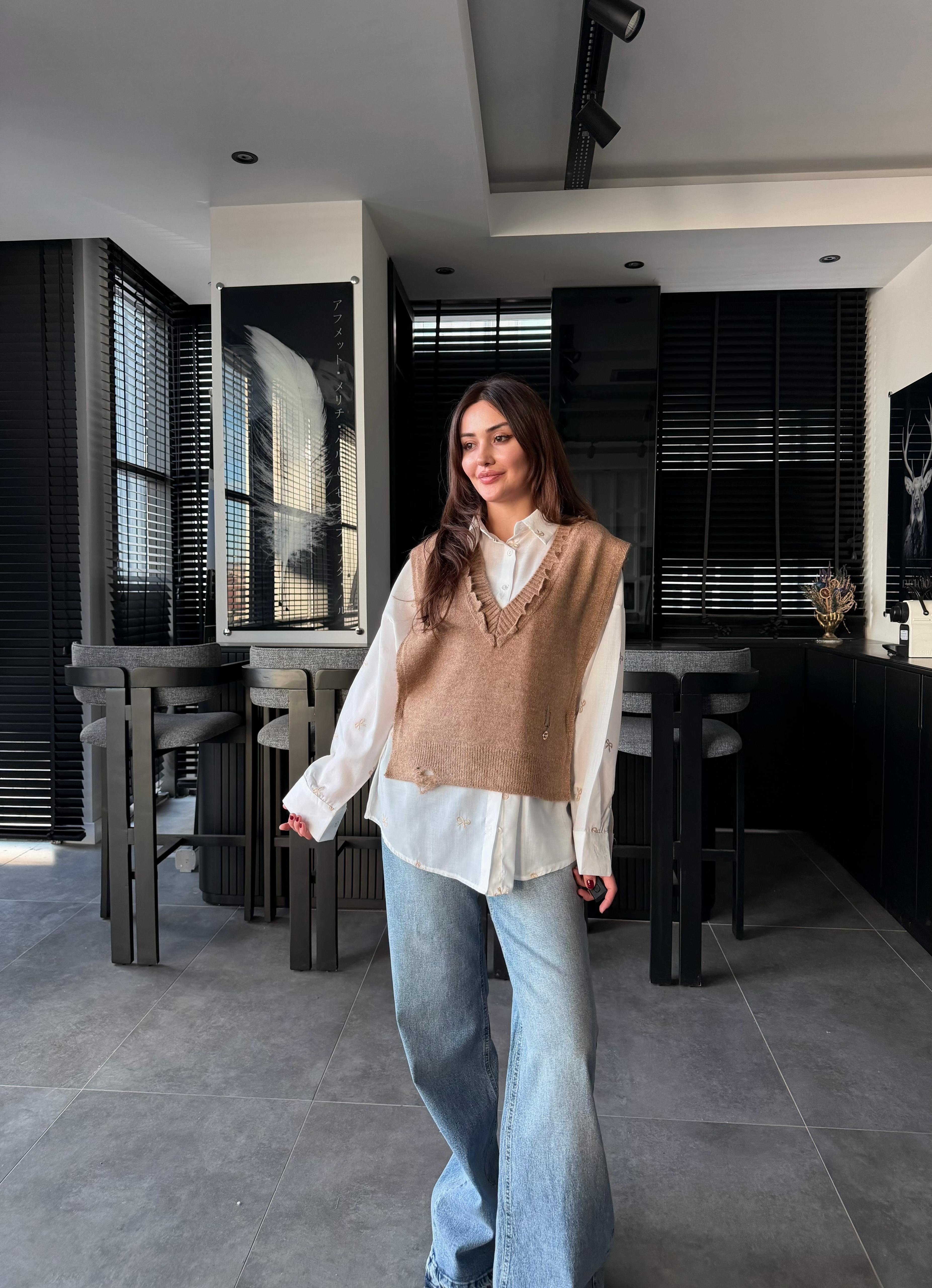 OVERSİZE TRİKO SÜVETER 