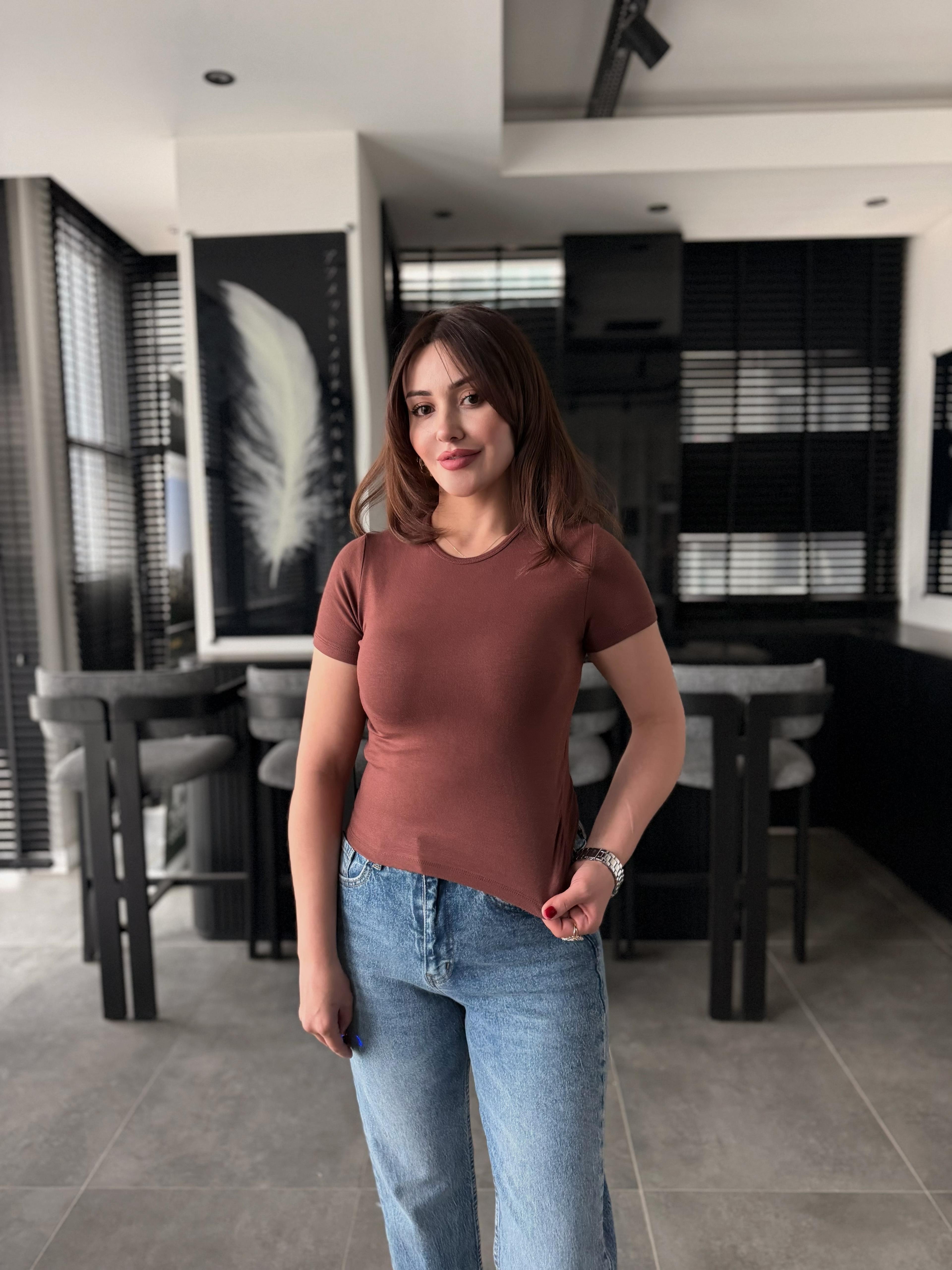 Oysho basic kısa kol crop