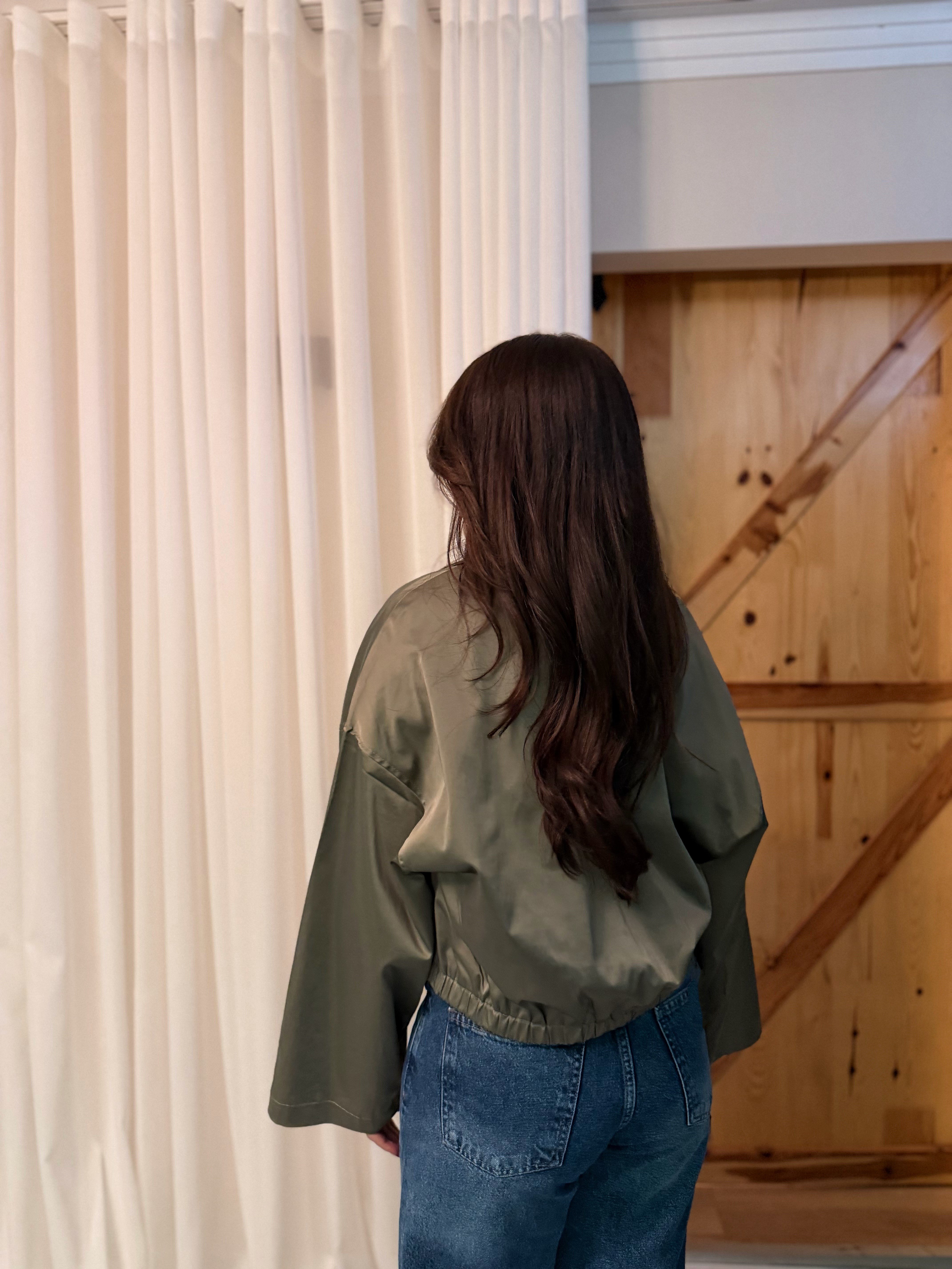PREMIUM SATEN DOKULU ASTARLI FERMUARLI CEKET
