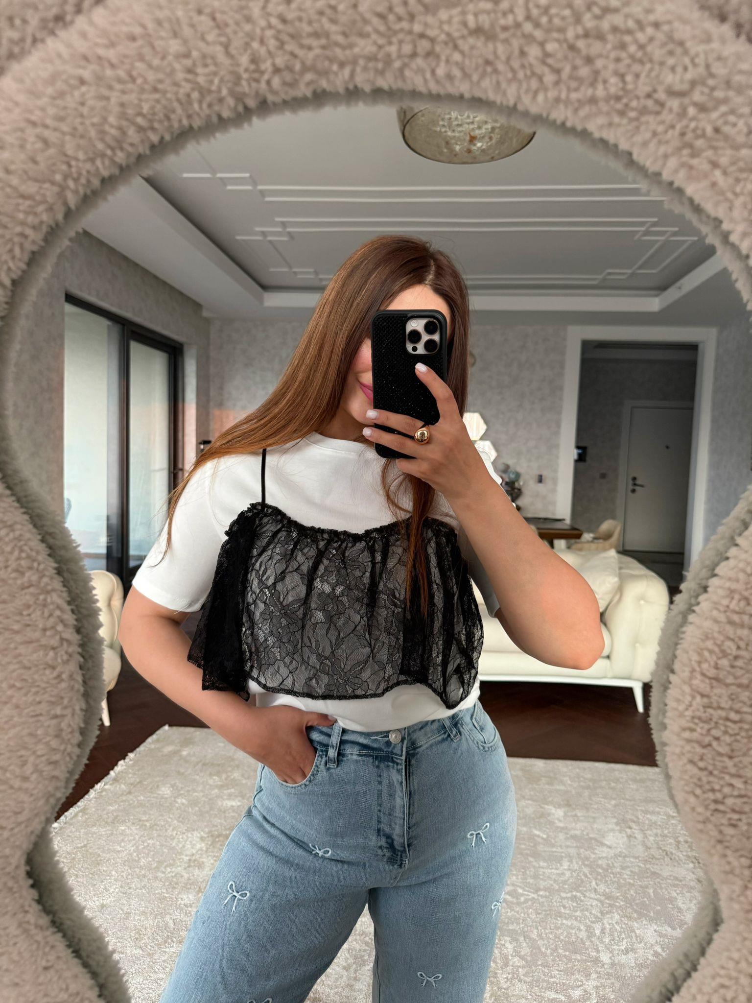 Samba Dantel Braletli Bluz