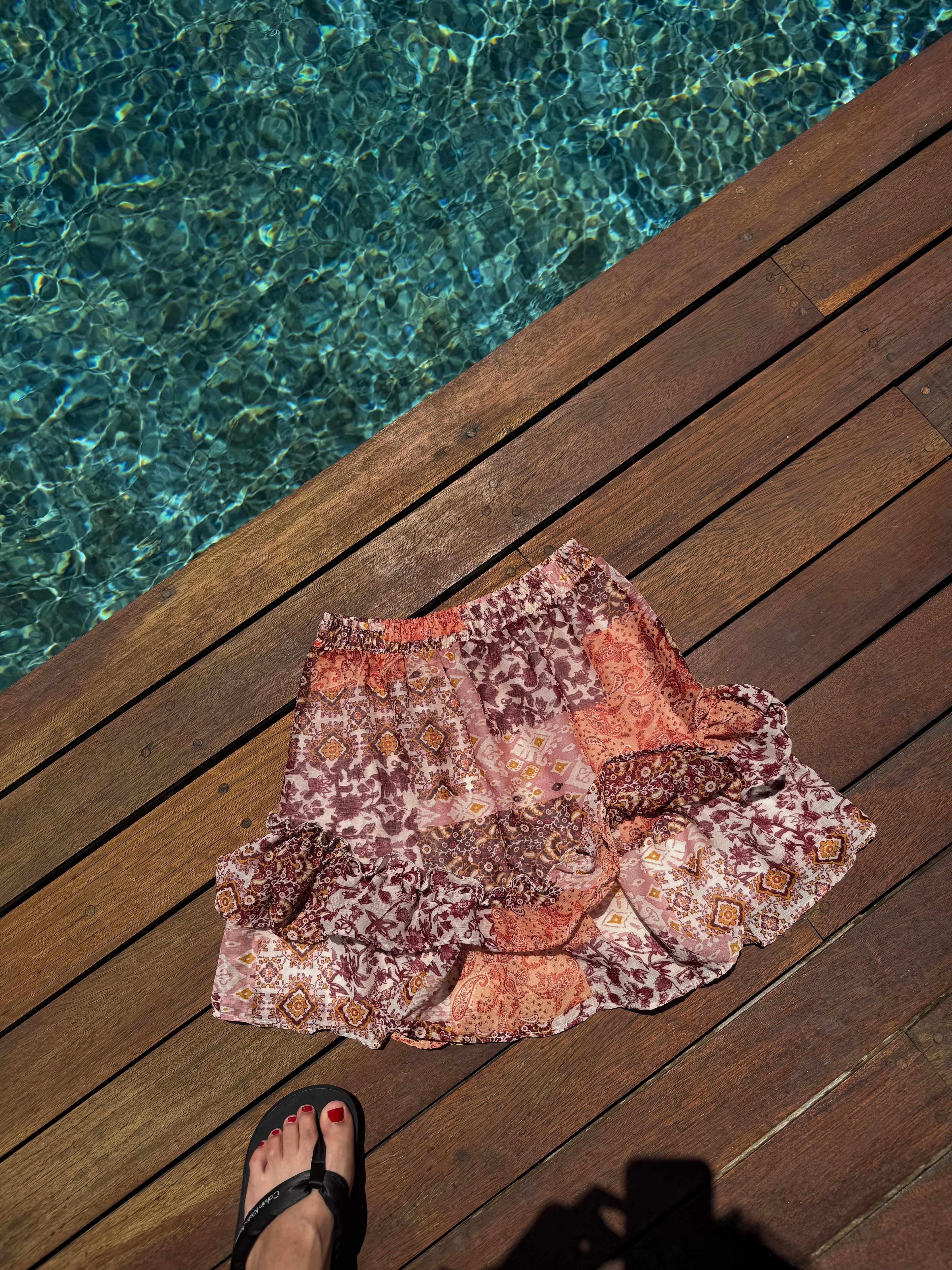 Şifon Astarlı Etek