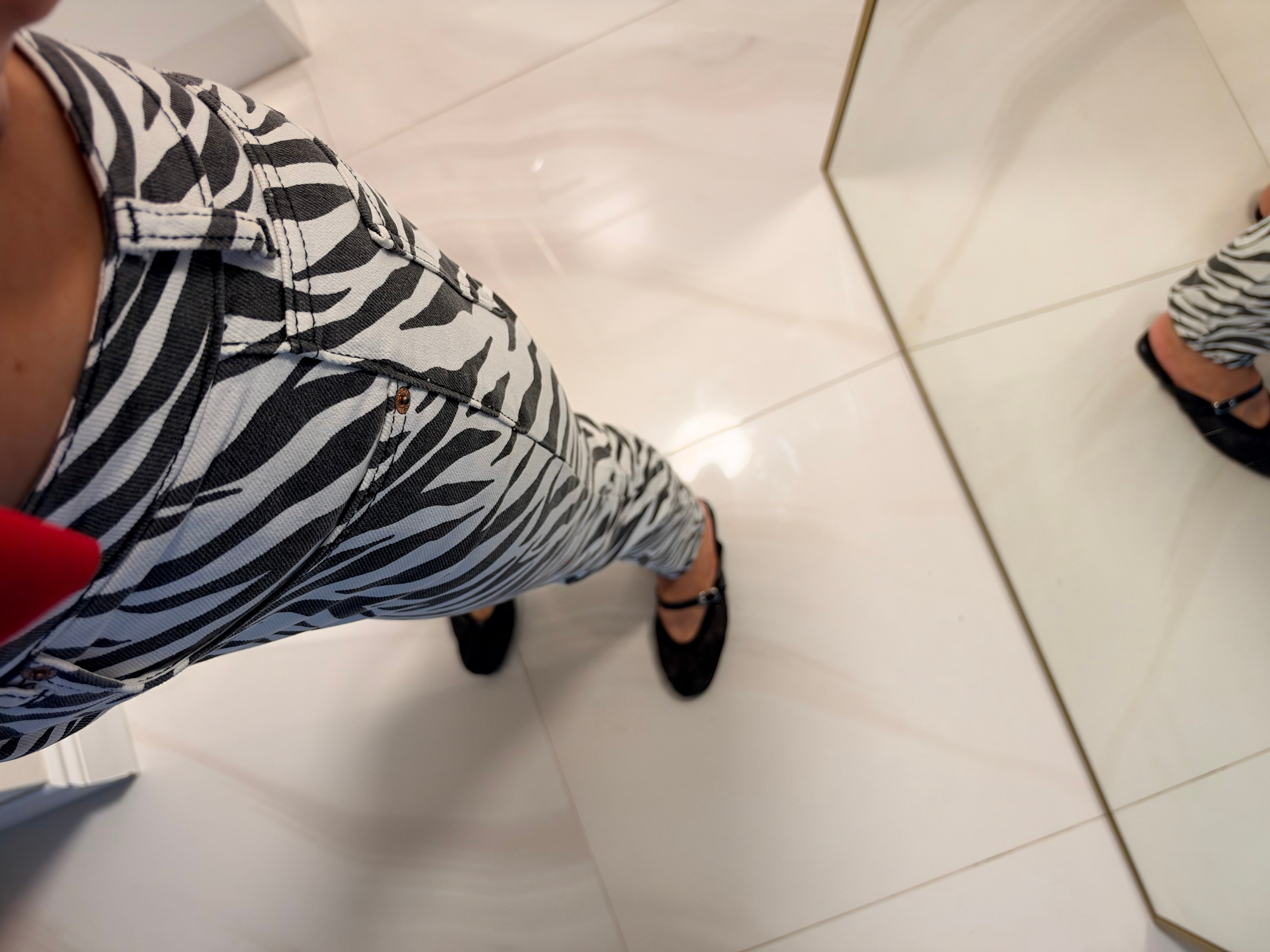 ZR BOYFRIEND ZEBRA DESEN JEAN