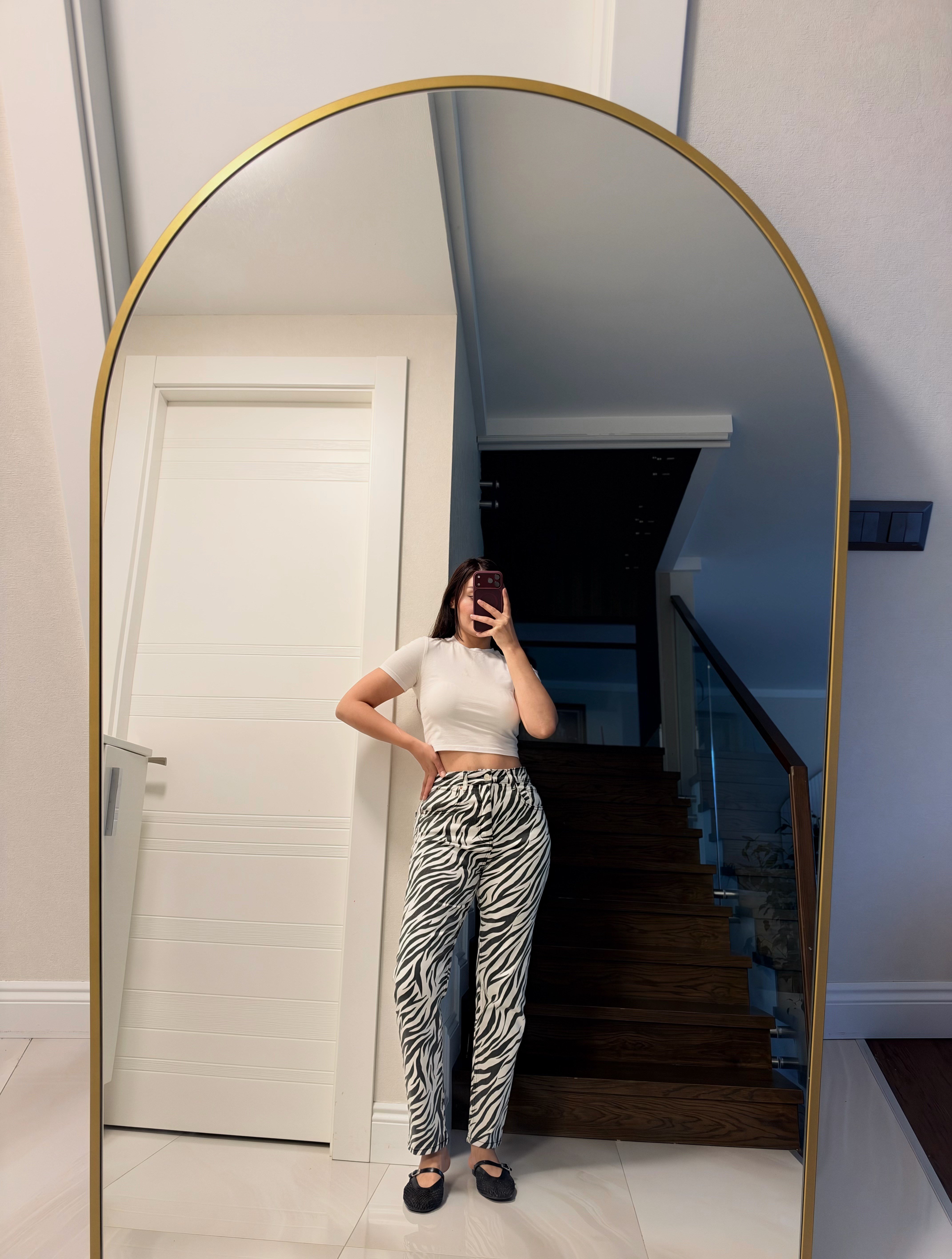ZR BOYFRIEND ZEBRA DESEN JEAN