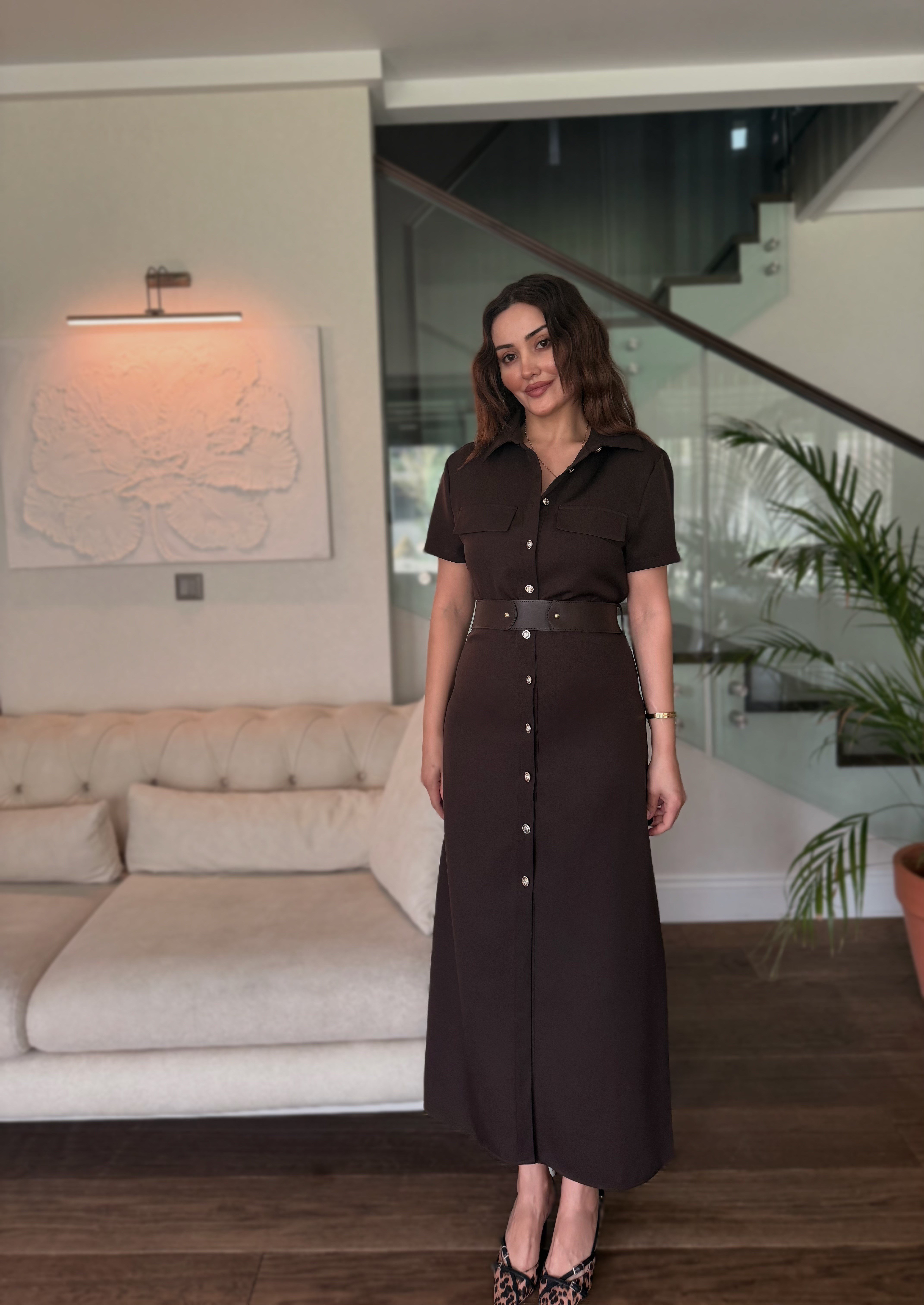 ZR GOLD DÜĞME ELBİSE