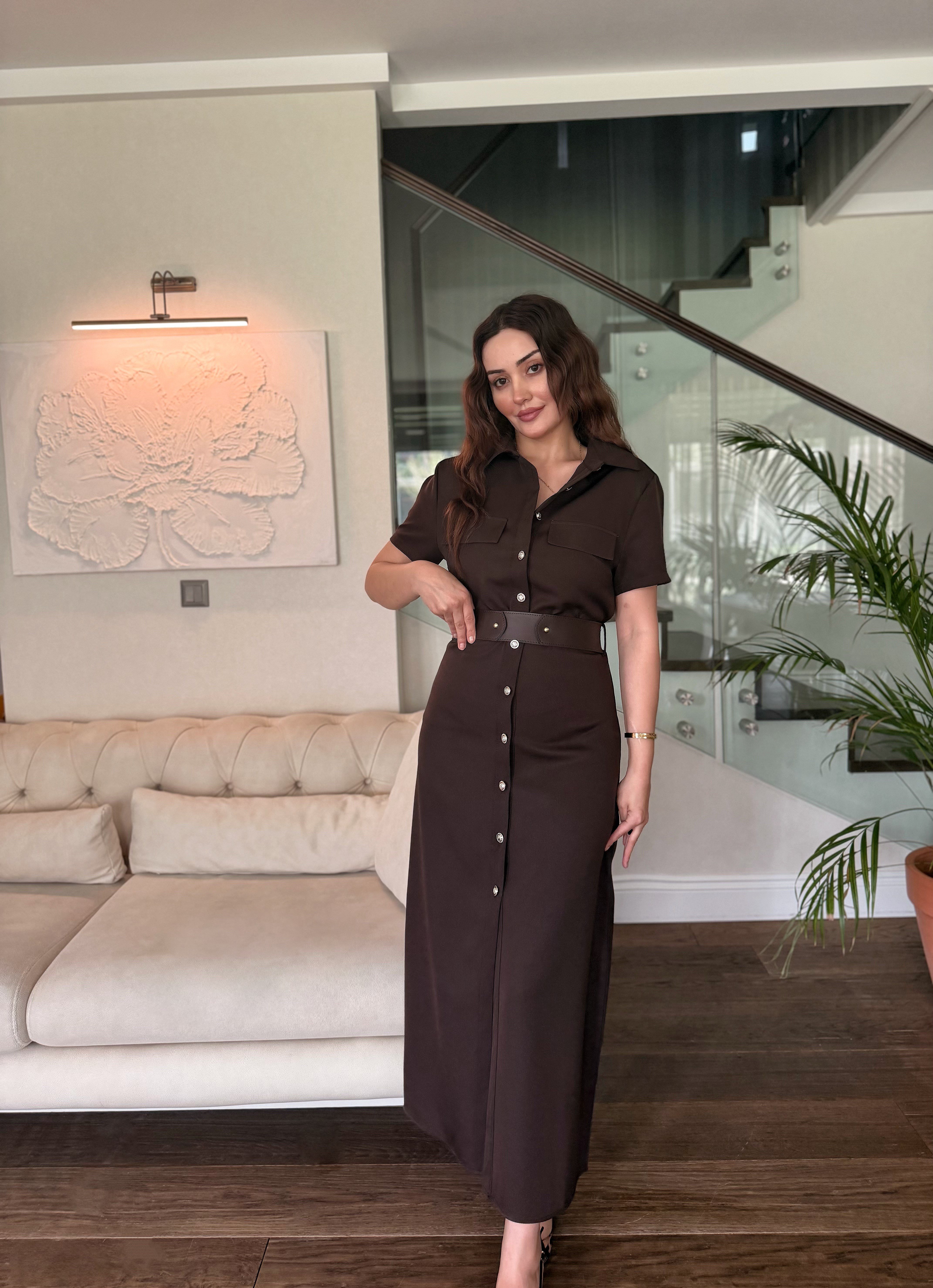 ZR GOLD DÜĞME ELBİSE