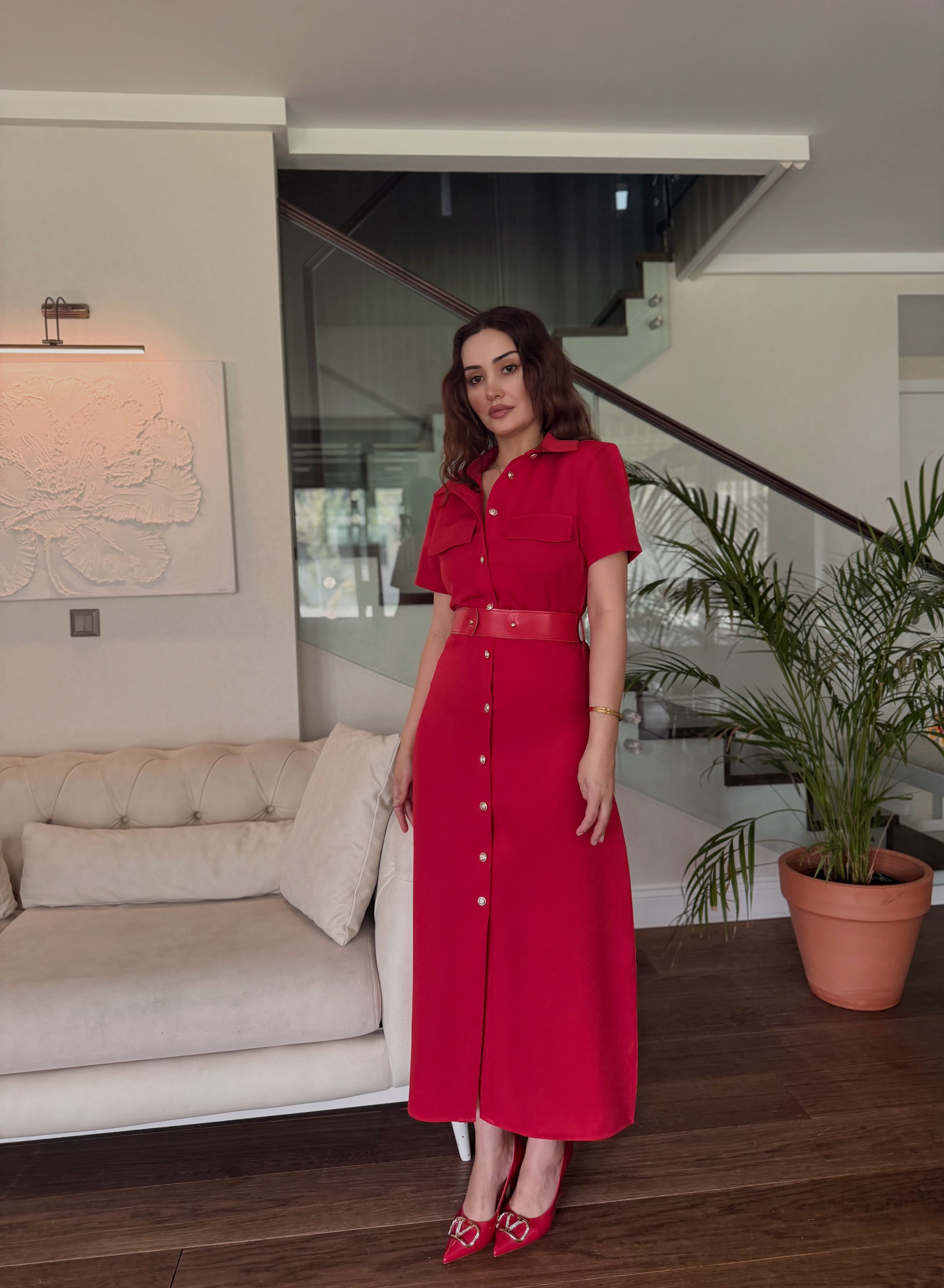ZR GOLD DÜĞME ELBİSE