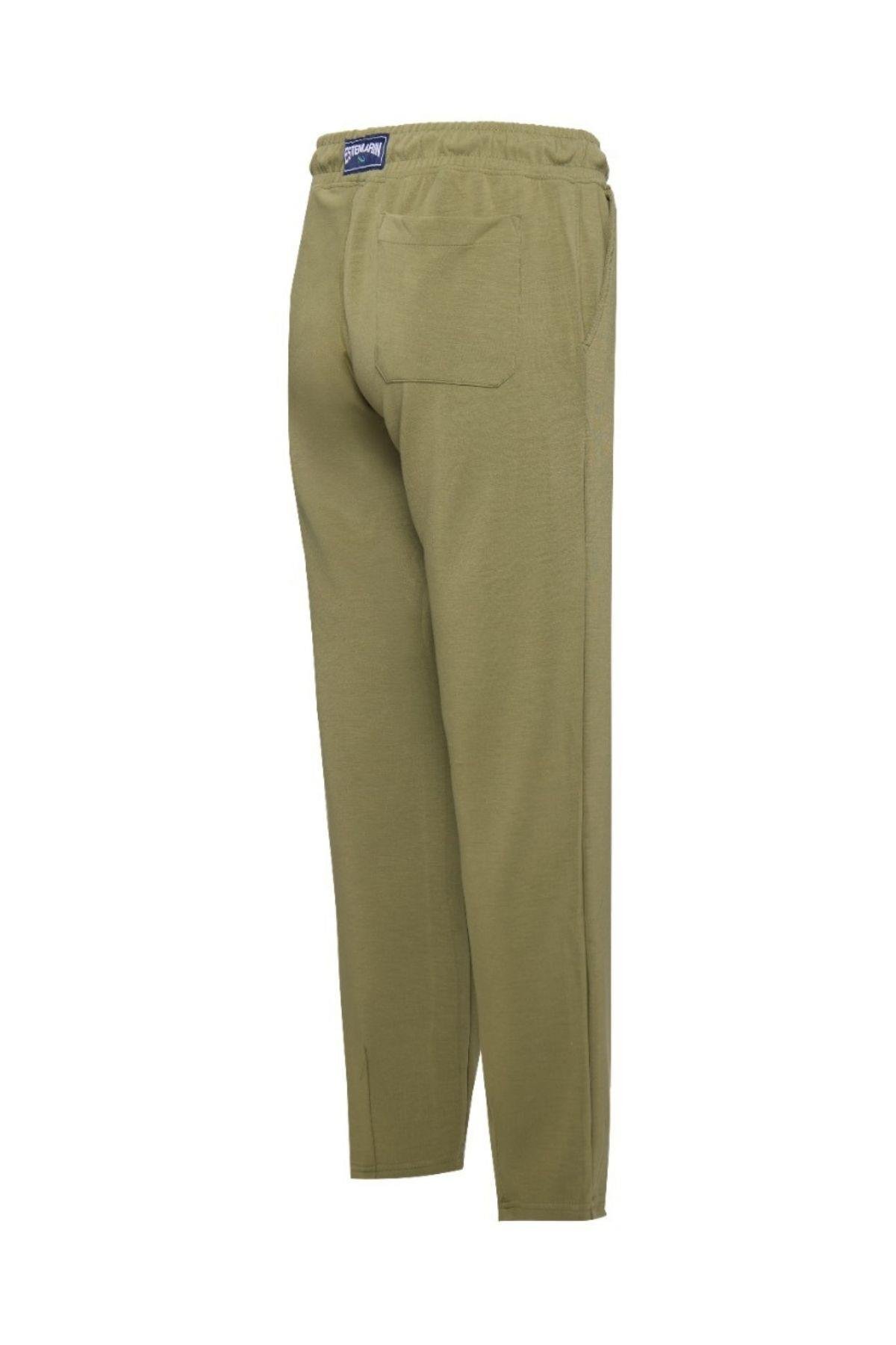 Gümüşlük Viskon Olive Pantolon