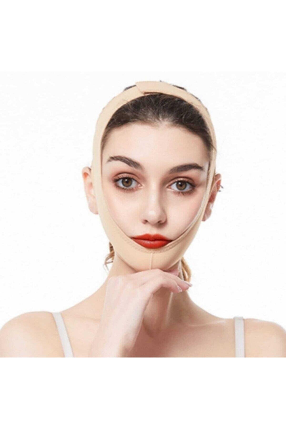 Yüz Korsesi Çene Boyun Bandı Yüz Liposuction,yüz Gıdı Yanak Gıdık Toplama