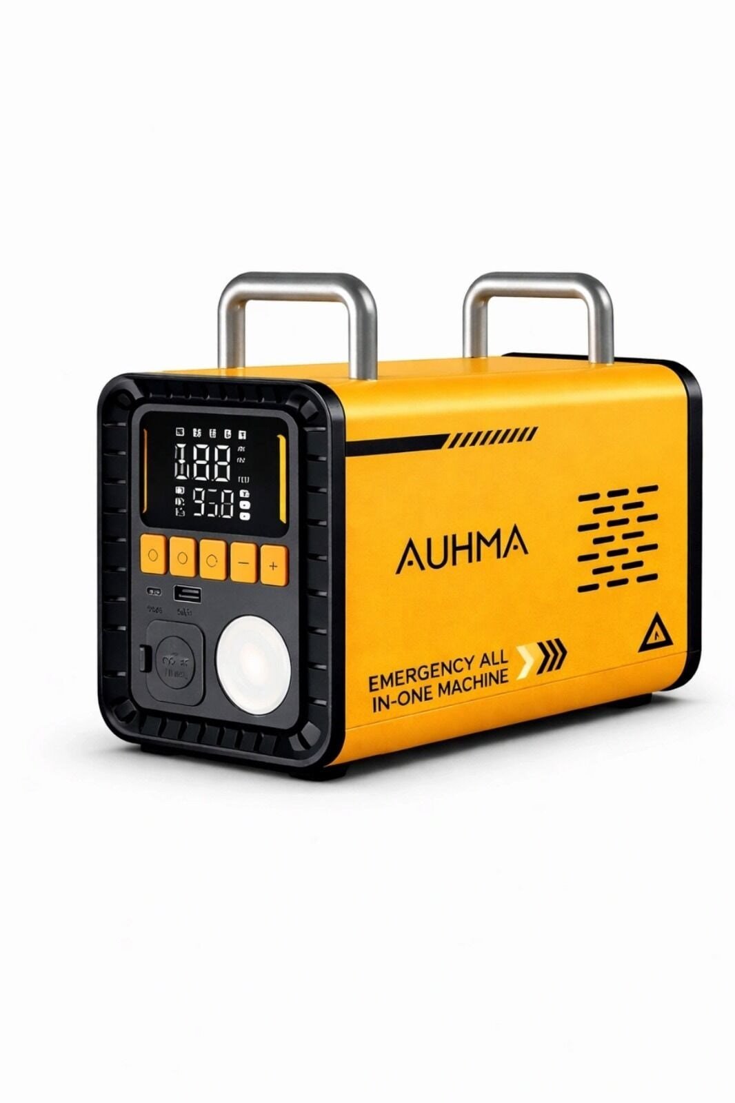 Auhma A8833 16.000 Mah 5'i 1 Arada Akü Takviyeli Şarjlı Hava Pompası Powerbank Dijital Fener & Üfleme Vakum