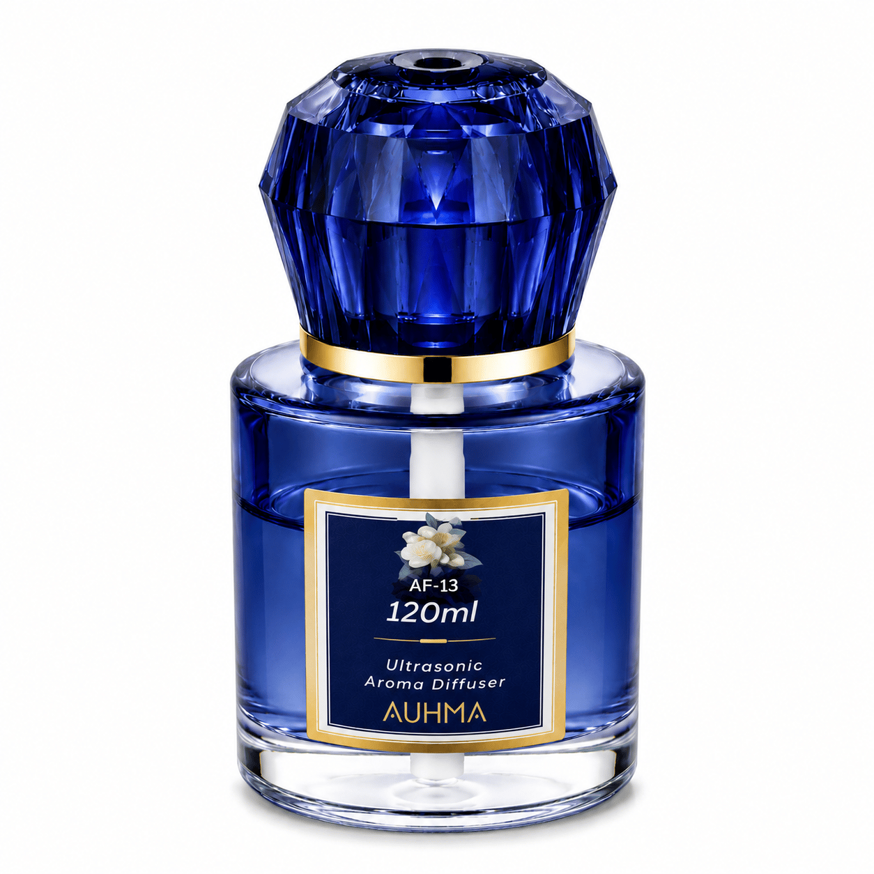 Auhma AF-13 120ml Şarjlı Ultrasonik Araç Koku Difüzörü Ambiyans Işıklı Blue Tea Esans Aroma Yayıcı