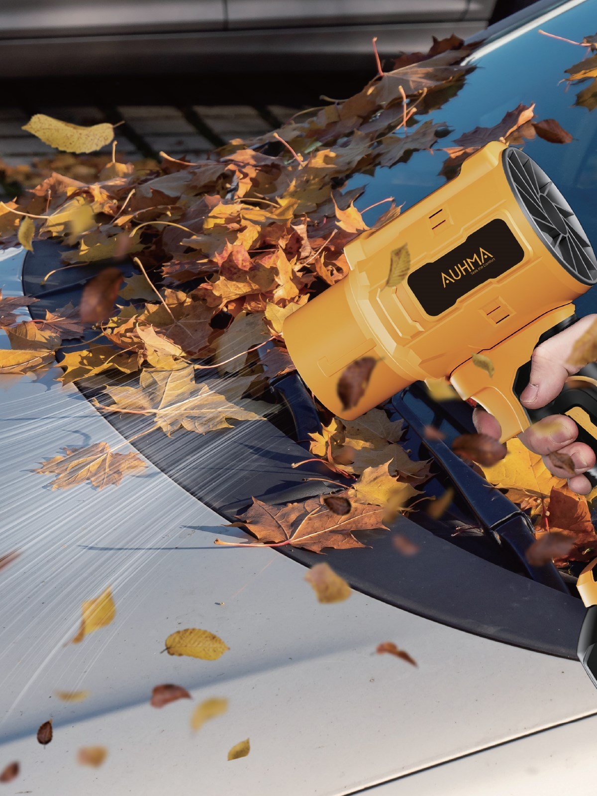 Auhma Ahv-18 21V 32.000 RPM Turbo Şarjlı Hava Üfleyici Sarı