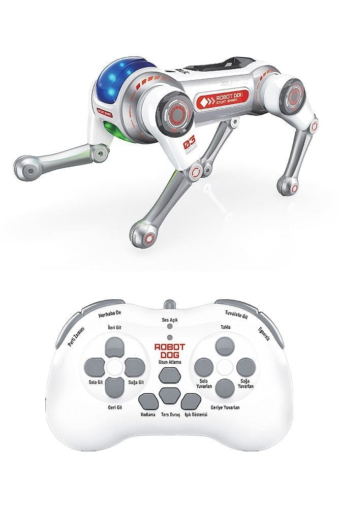 Bagajon BRB1 AI Akıllı Robot Köpek 2.4GHz Uzaktan Kumandalı Sesli Komutlu RGB Işıklı Programlanabilir Akrobatik Oyuncak