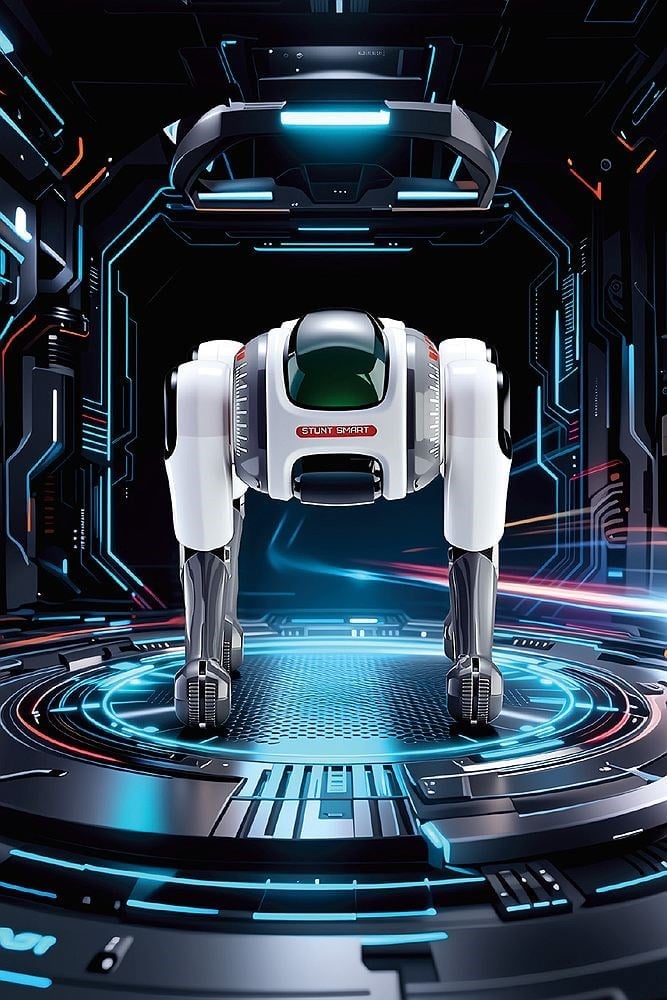 Bagajon BRB1 AI Akıllı Robot Köpek 2.4GHz Uzaktan Kumandalı Sesli Komutlu RGB Işıklı Programlanabilir Akrobatik Oyuncak