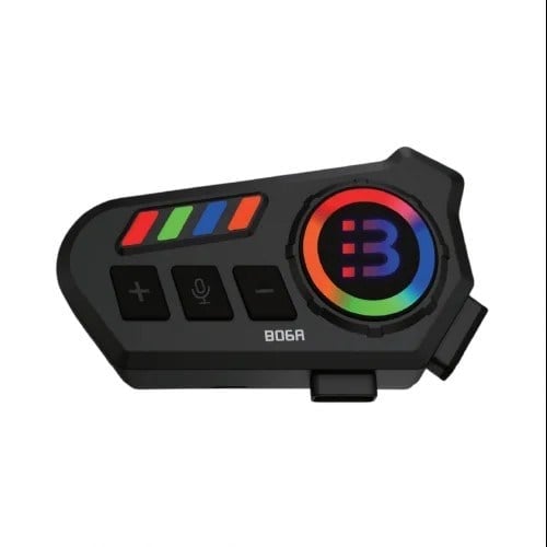 Blic B06A Motosiklet Kask İnterkom – 2 Cihaz Eşleşmeli, 1000mAh Batarya, 20 Saat Görüşme, RGB Işıklı, IP65