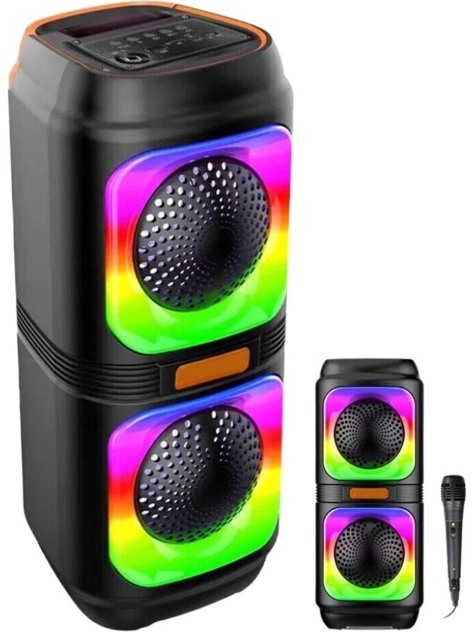 Blic BLS-48 Şarjlı Taşınabilir Bluetooth Hoparlör – Extra Bass, RGB Disko Işıkları, Mikrofonlu