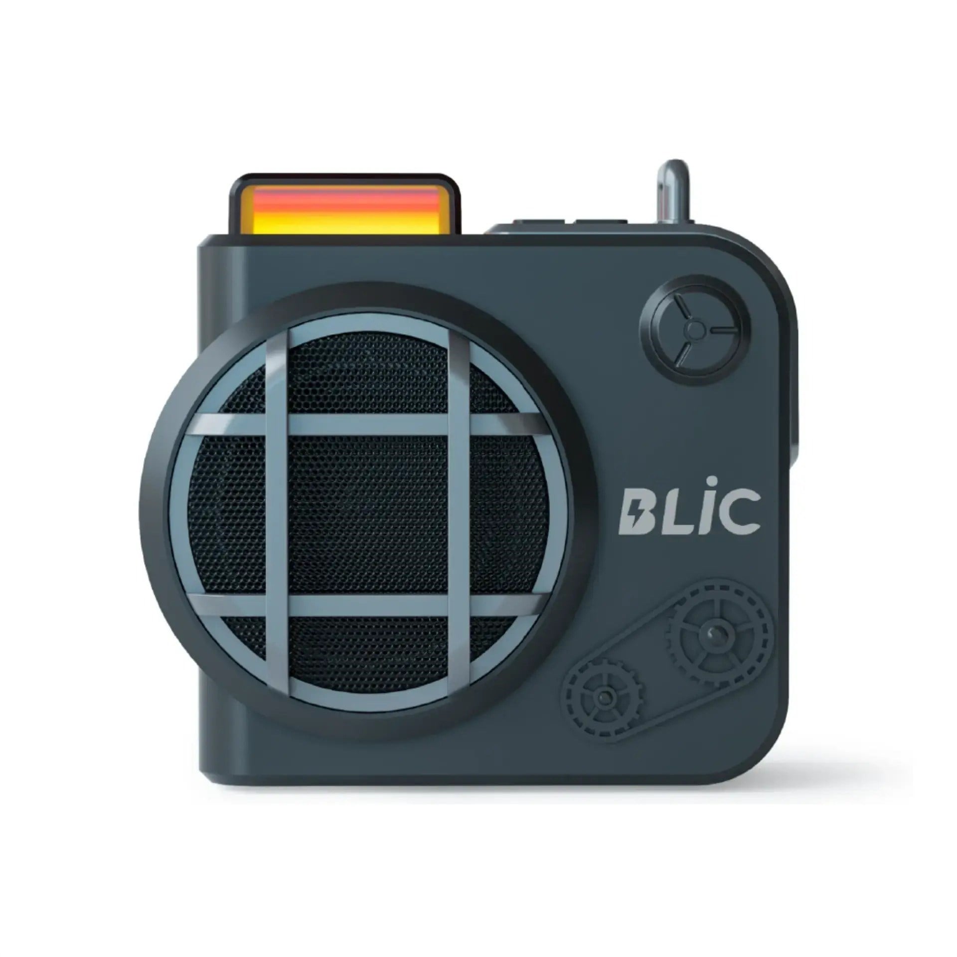 Blic BLS-74 7W Retro Bluetooth Hoparlör, RGB Işık, TWS Stereo, USB & TF Kart, 1200mAh Siyah