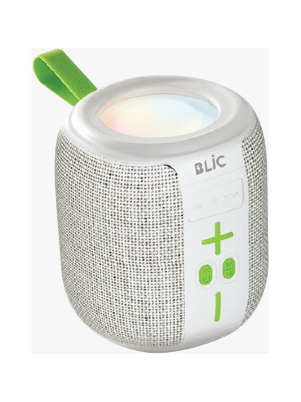 Blic BLS-88 6W Bluetooth Hoparlör, LED Işıklı, Taşınabilir, USB & TF Kart Destekli, 1500mAh Beyaz