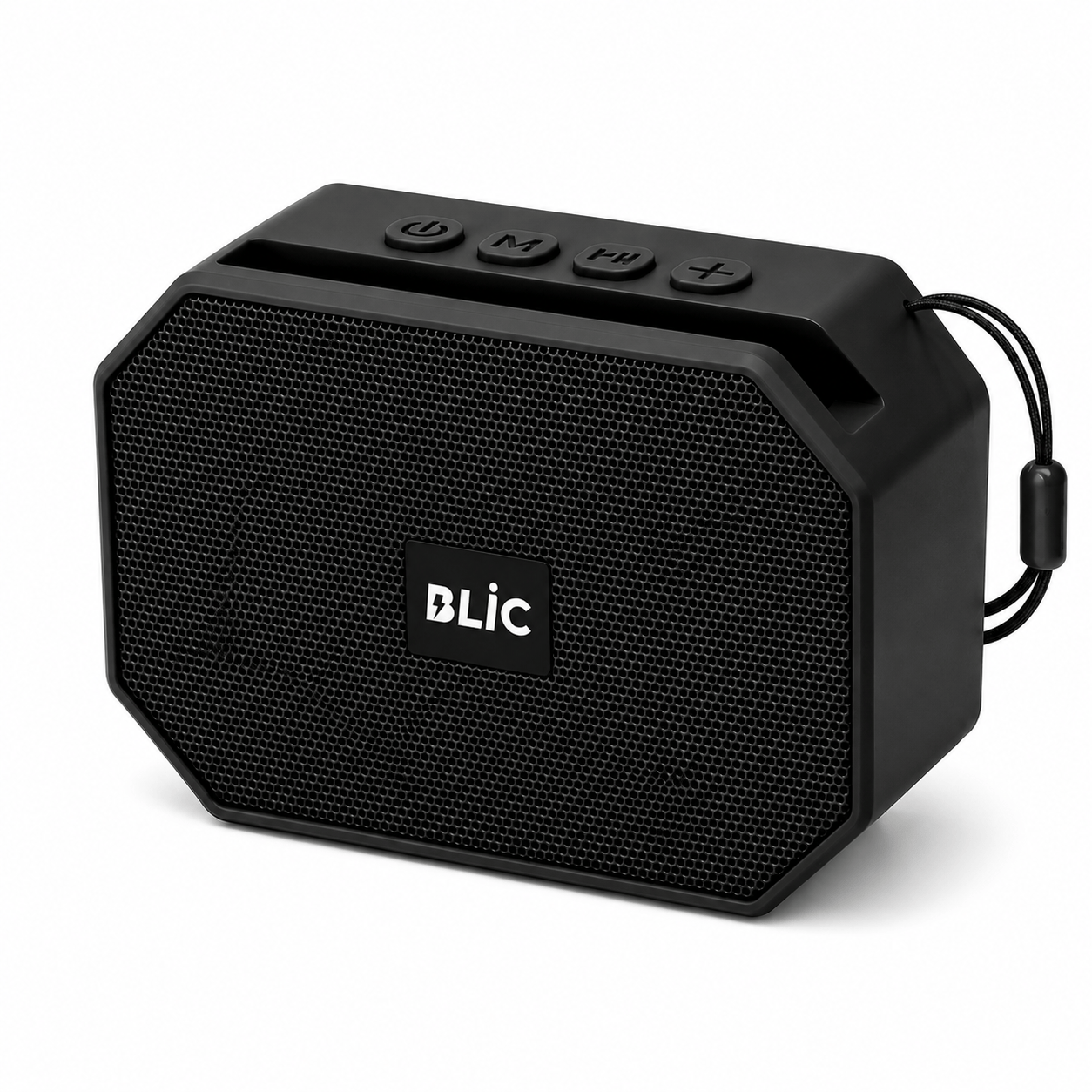 Blic BLS-89 Bluetooth 5.4 Taşınabilir Kablosuz Hoparlör 6W RMS Telefon Standlı 1200mAh USB TF Kart Askılı Siyah