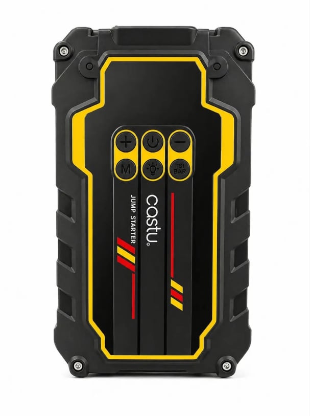 Castu CS80+MAX  Akü Takviye Cihazı 22.000 mAh | 4'ü 1 Arada Powerbank, Hava Kompresörü, LCD Ekran,150PSI