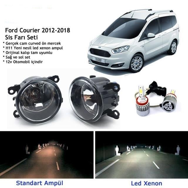 Courier 2012-2018 Beyaz Led Xenon Sis Farı Seti