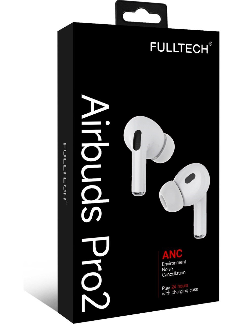 Fulltech AirBuds Pro2 ANC Gürültü Engellemeli Kablosuz Bluetooth 5.3 TWS Kulaklık 24 Saat Kullanım iOS Android – Beyaz