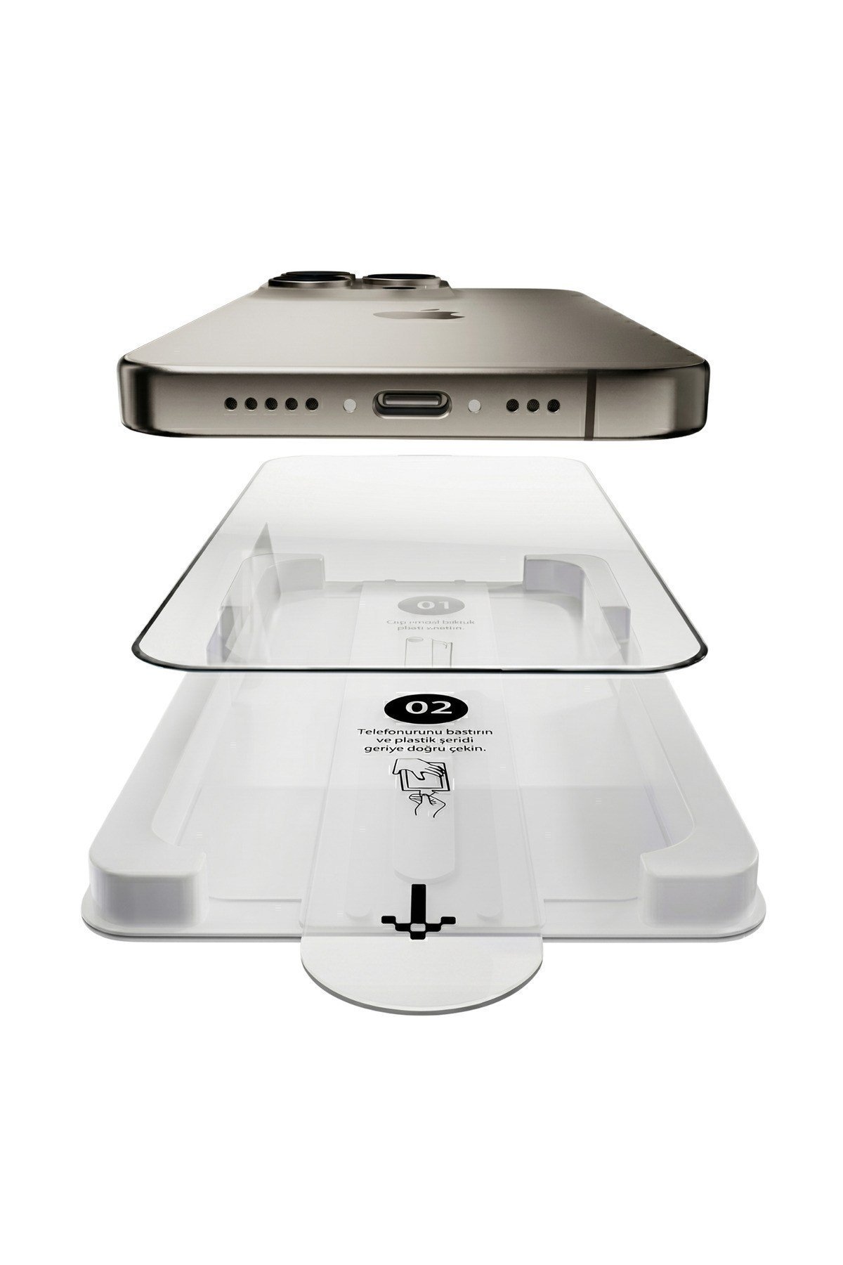 Fulltech MagicBox iphone 11 Uyumlu Hayalet Kırılmaz Cam Ekran Koruyucu – Privacy Gizlilik Filtreli, Kolay Uygulama Aparatlı