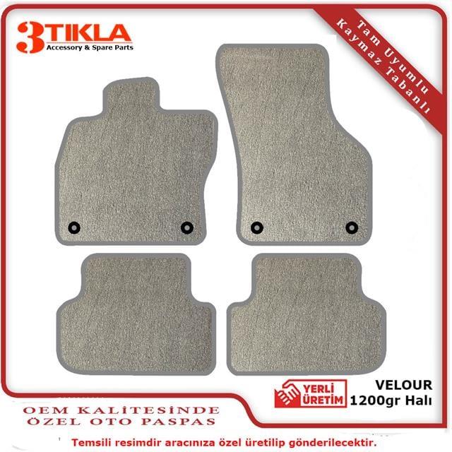 Opel Astra H HB 2004-2010 Lüks Halı Paspas Seti Gri