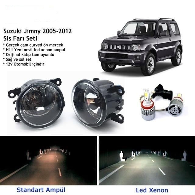 Suzuki Jimny 2005-2012 Beyaz Led Xenon Sis Farı Seti