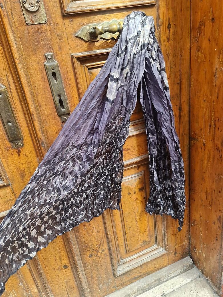 Shibori Fular - Siyah