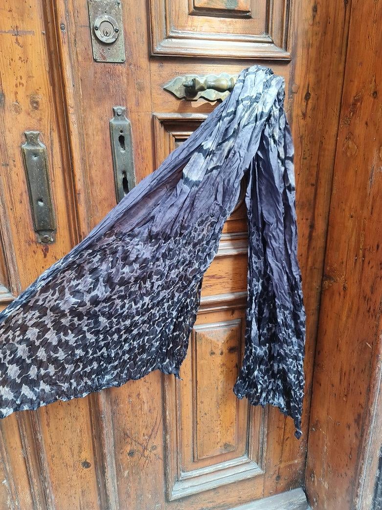 Shibori Fular - Siyah