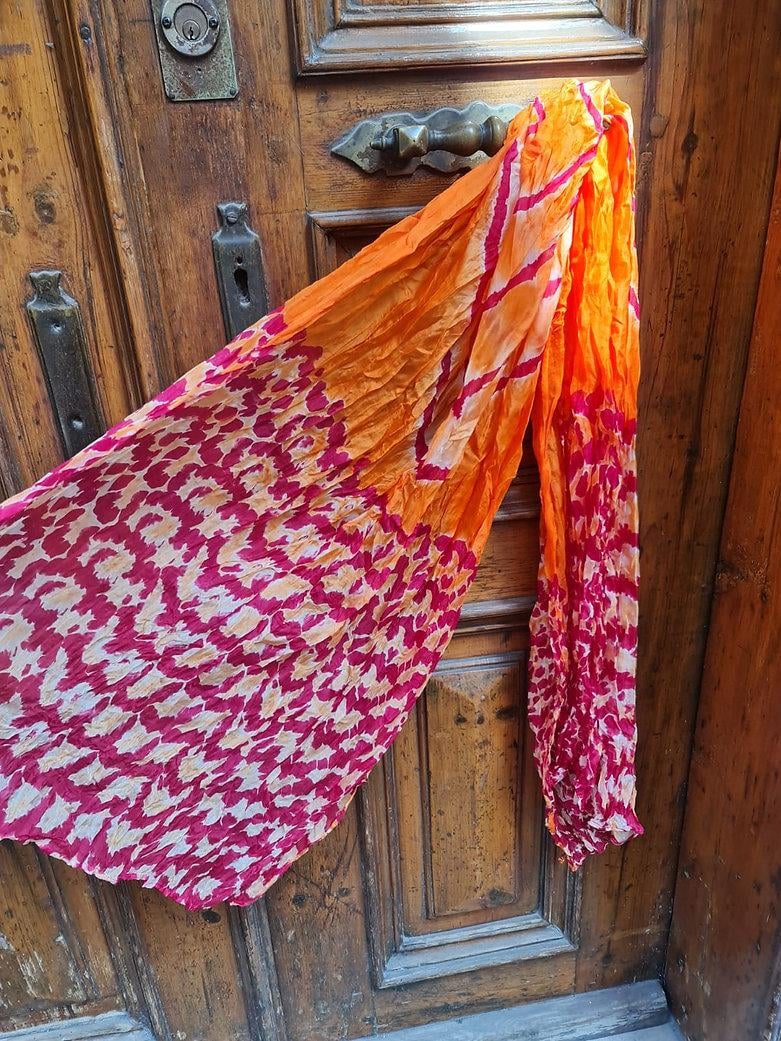 Shibori Fular - Turuncu