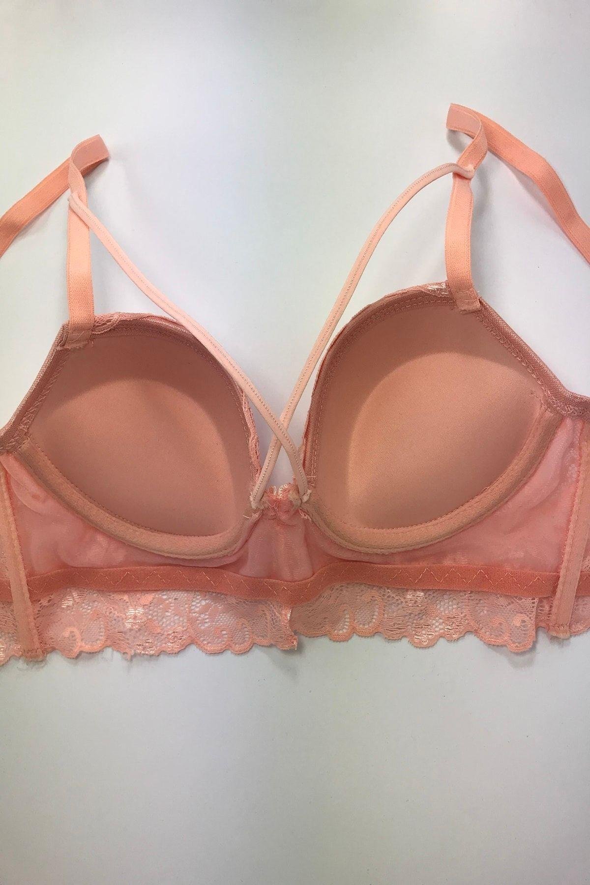  DESTEKLİ DANTELLİ BRALET SOMON SÜTYEN TAKIM