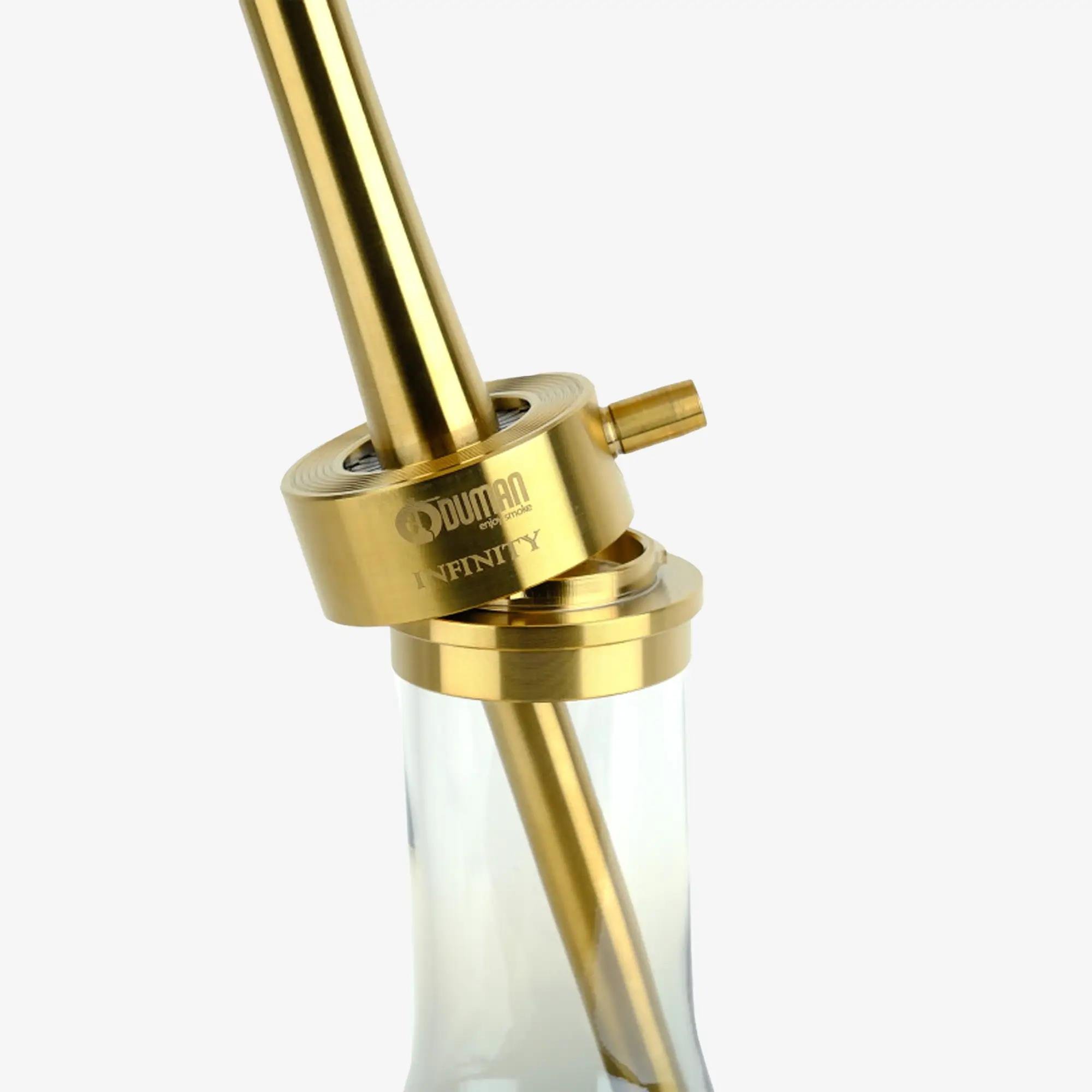 ODUMAN Infinity Gold Gövde Gold Şişe Nargile Takımı