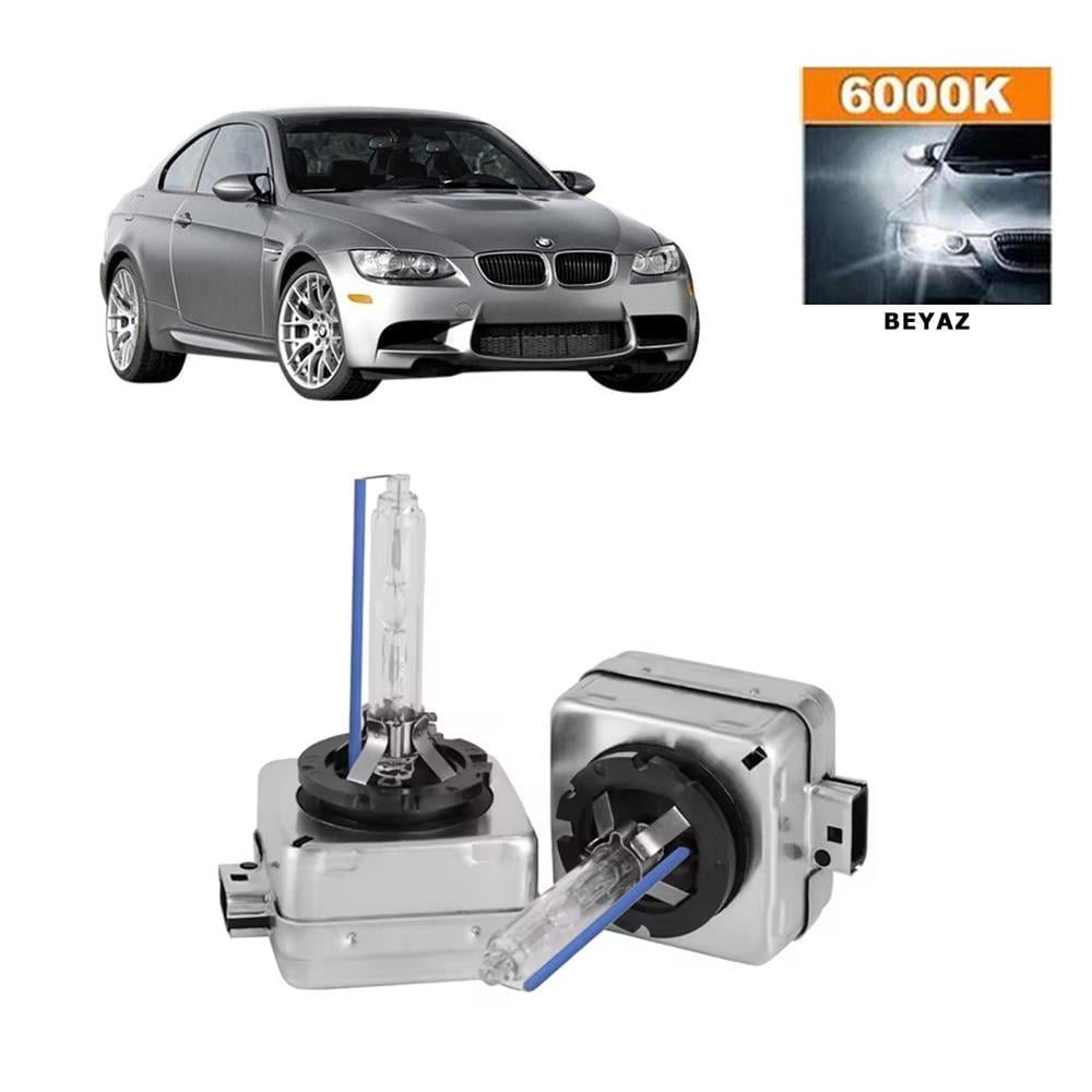 BMW 3 Serisi E92-E93 2005-2012 Xenon D1S / D1R 6000K Beyaz HID Xenon Ampul 2 Adet