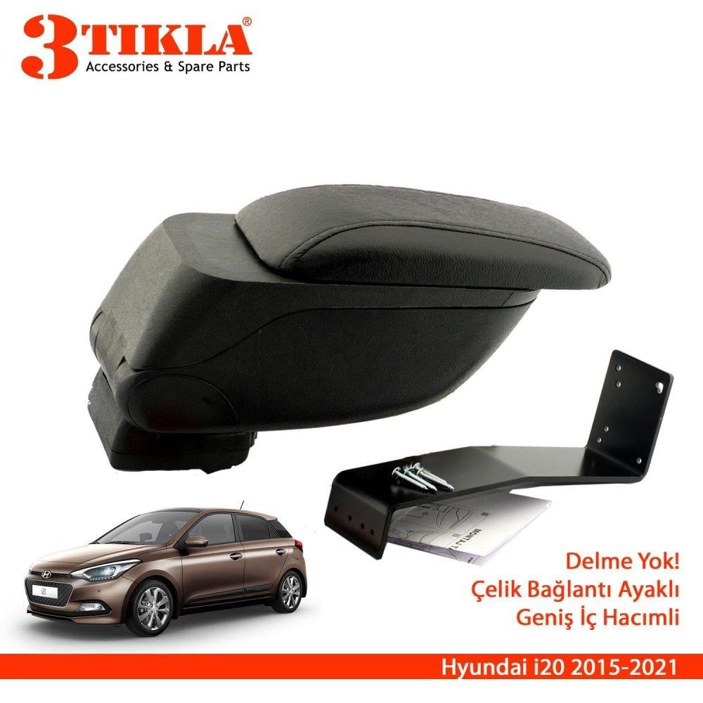 Citroen C-Elysee 2012 Delmesiz Çelik Ayaklı Siyah Kolçak Kol Dayama