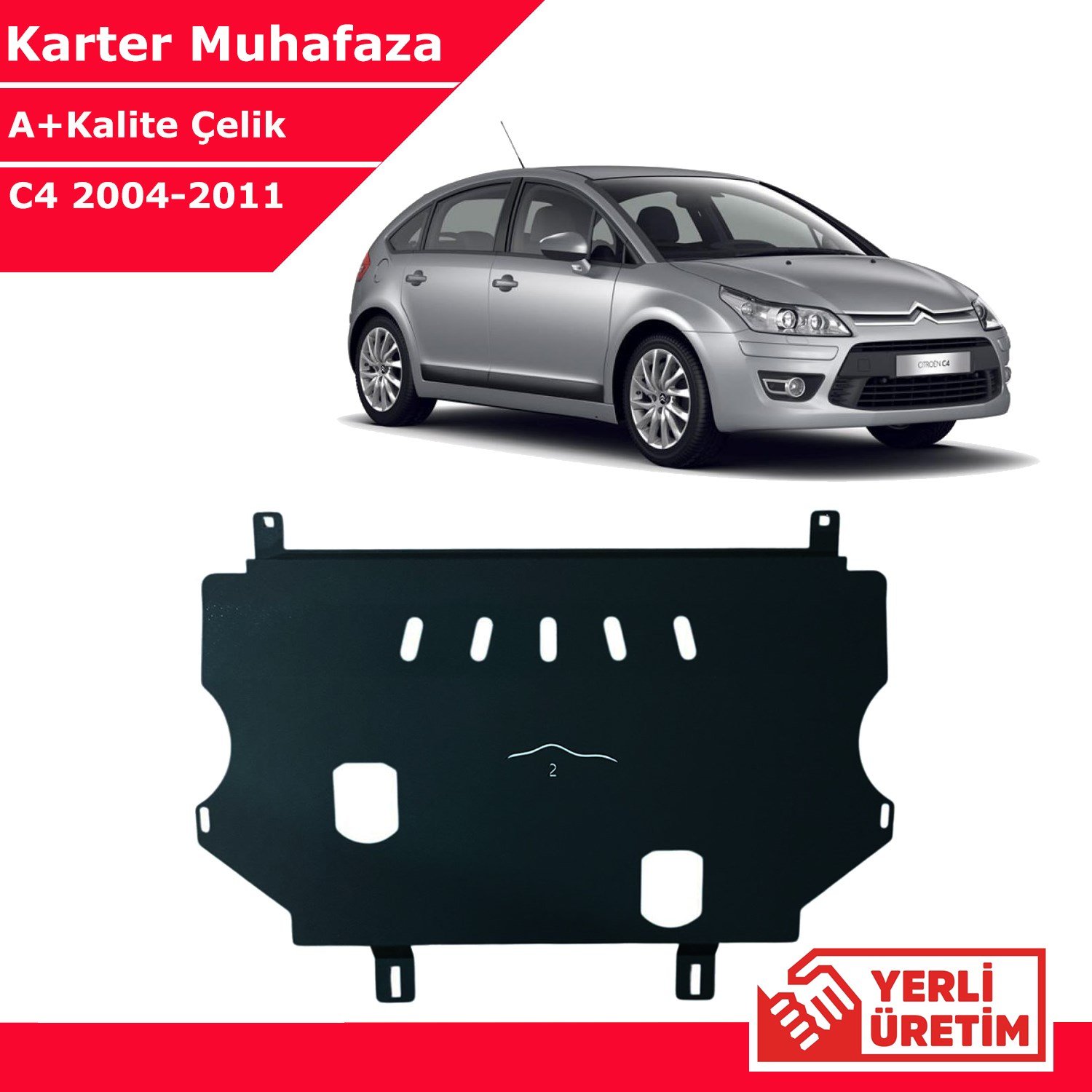 Citroen C4 2004-2011 Çelik Karter Muhafaza Çelik Koruma Sacı A+ Kalite Yerli Üretim