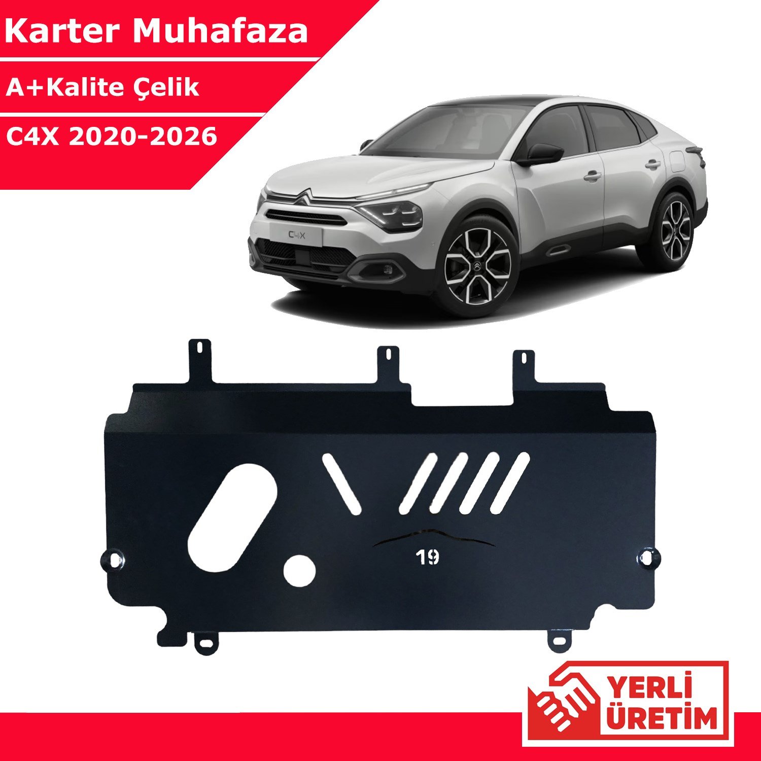 Citroen C4X 2021-2026 Çelik Karter Muhafaza Çelik Koruma Sacı A+ Kalite Yerli Üretim