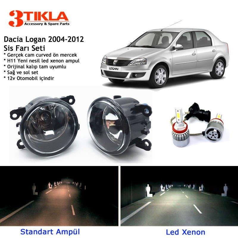 Dacia Logan Sedan 2004-2012 Beyaz Led Xenon Sis Farı Seti