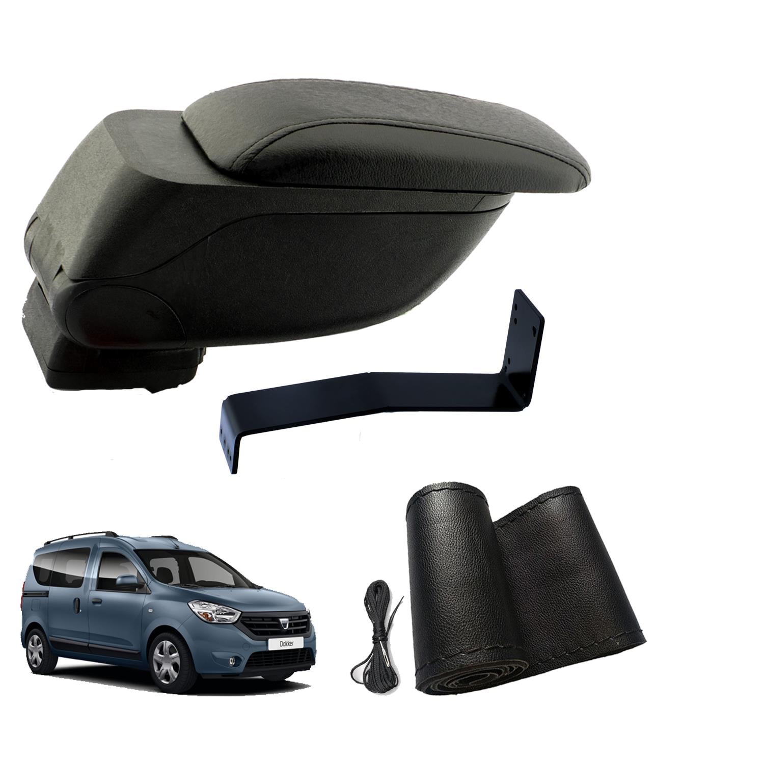 Eko Set Dacia Dokker 2020 Geniş Hacimli  Delmesiz Çelik Ayaklı  Kolçak ve Direksiyon Kılıfı
