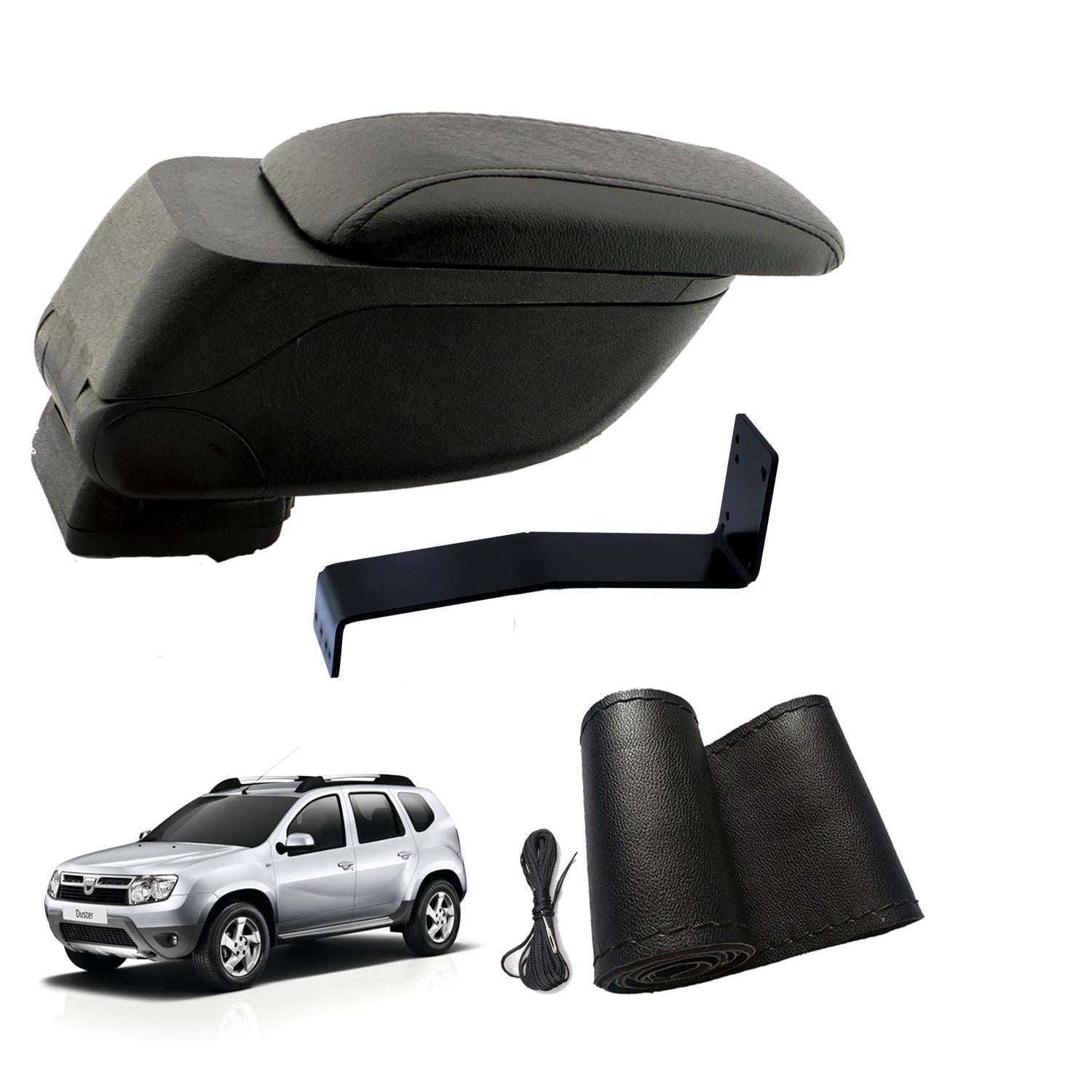 Eko Set Dacia Duster 2010 Geniş Hacimli  Delmesiz Çelik Ayaklı  Kolçak ve Direksiyon Kılıfı