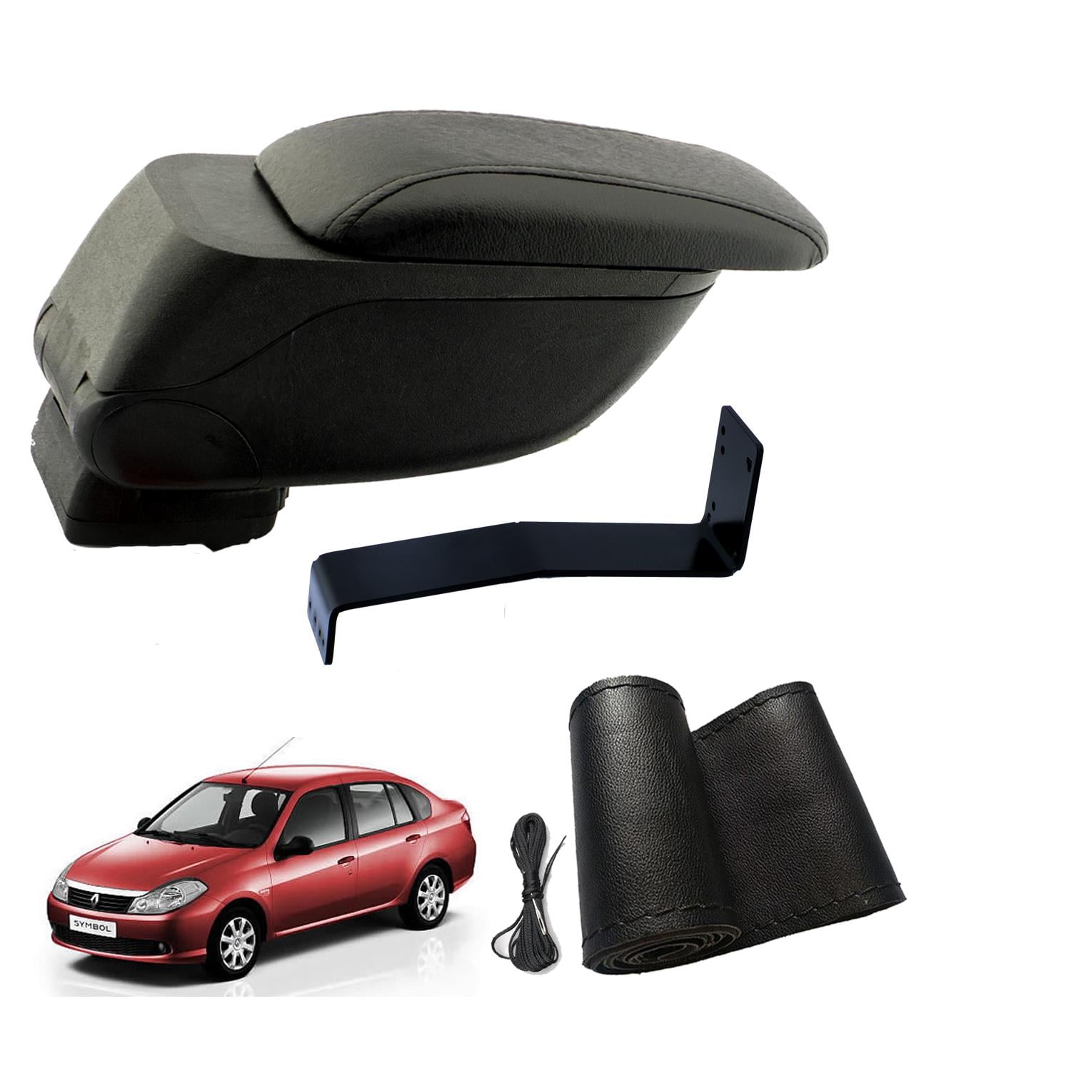 Eko Set Renault Symbol 2008 Geniş Hacimli  Delmesiz Çelik Ayaklı  Kolçak ve Direksiyon Kılıfı