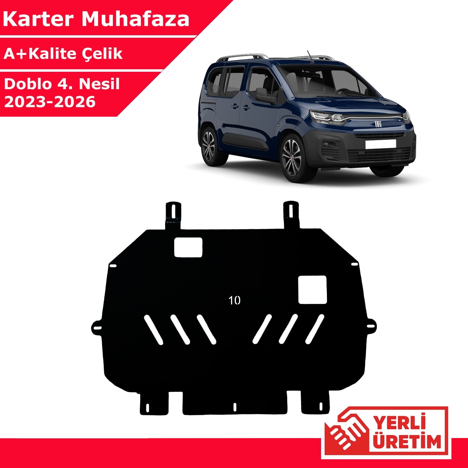 Fiat Doblo 2023-2026 Çelik Karter Muhafaza Çelik Koruma Sacı A+ Kalite Yerli Üretim