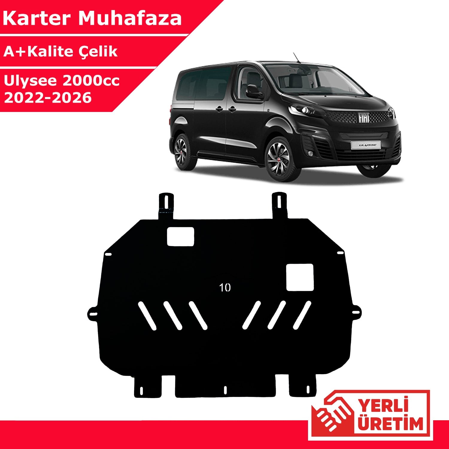 Fiat Ulysee 2000cc 2022-2026 Çelik Karter Muhafaza Çelik Koruma Sacı A+ Kalite Yerli Üretim