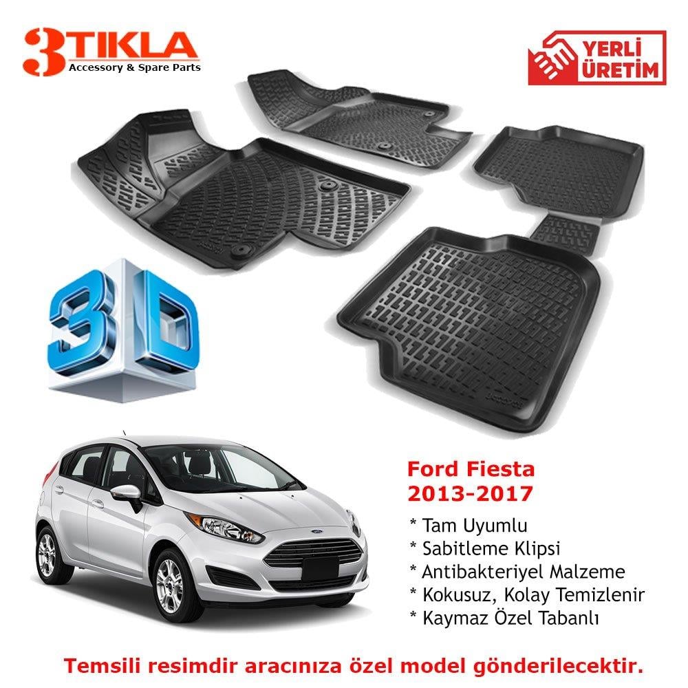 Fiesta 2013-2017 Premium 3D Havuzlu Paspas Seti