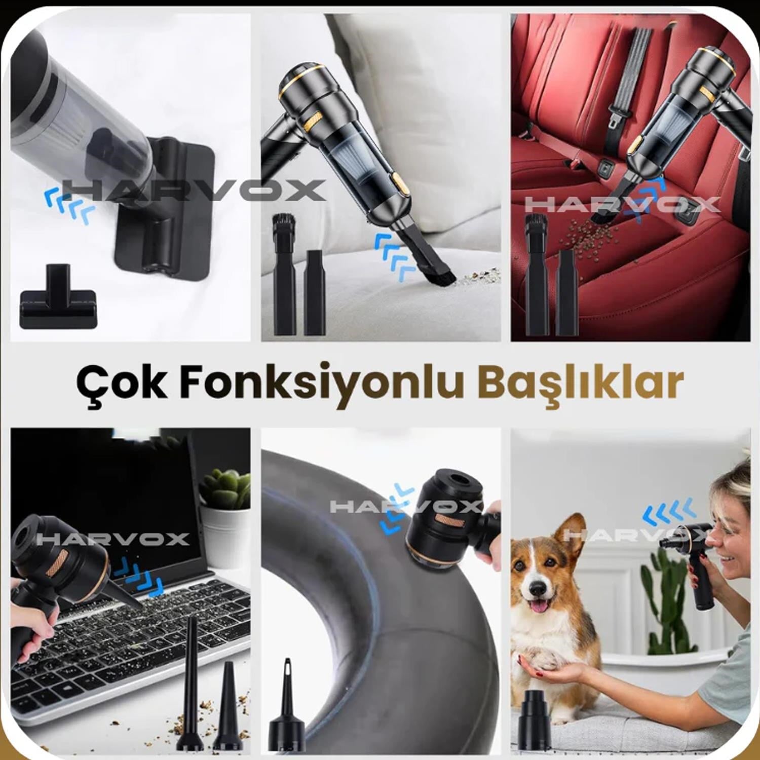 Harvox Araç İçi Süpürgesi HXVC-002