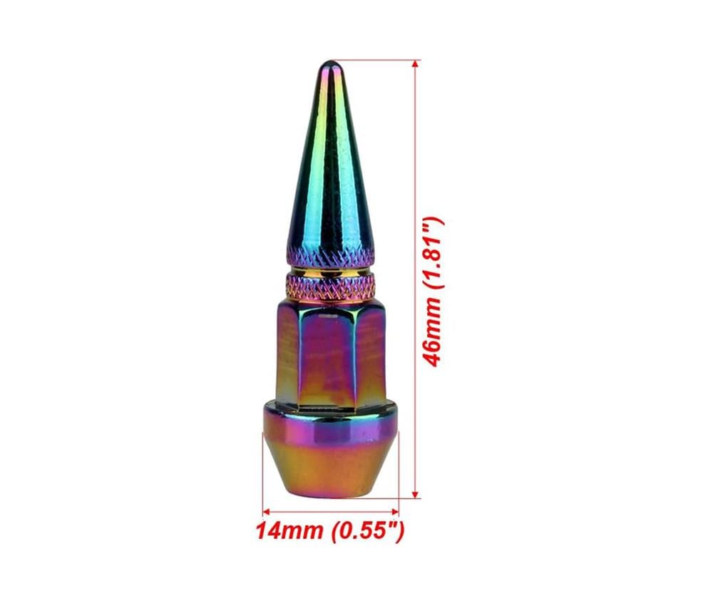 Metal Sivri Sibop Kapağı 4 Lü Set Bukalemun
