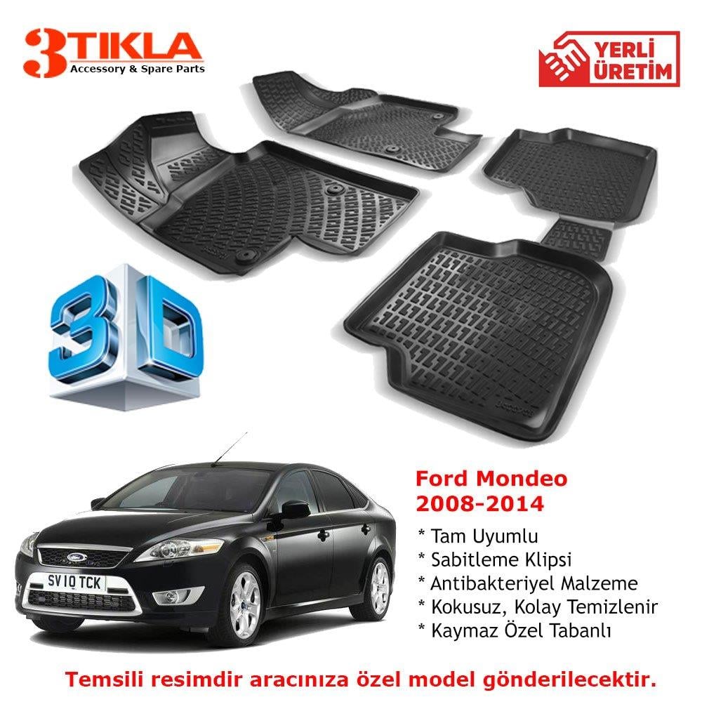 Mondeo 2007-2014 Premium 3D Havuzlu Paspas Seti