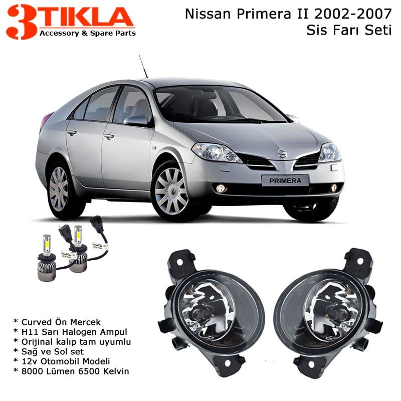 Nissan Primera II 2003 Sis Farı Takımı Led Xenon Set